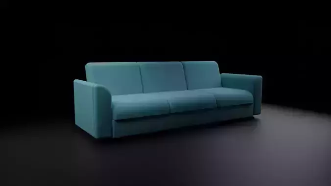 modern low poly sofa 3d model fbx  obj  blend