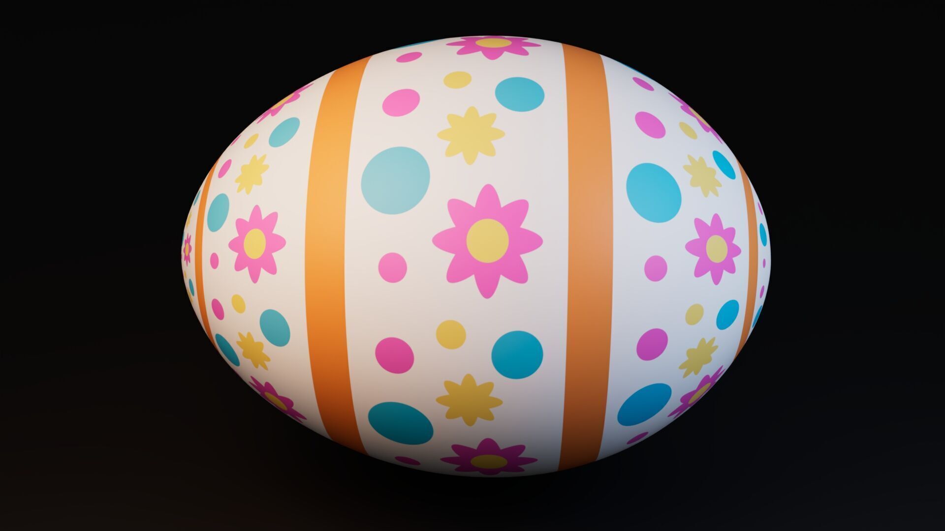 Easter Egg Free low-poly 3D model_4