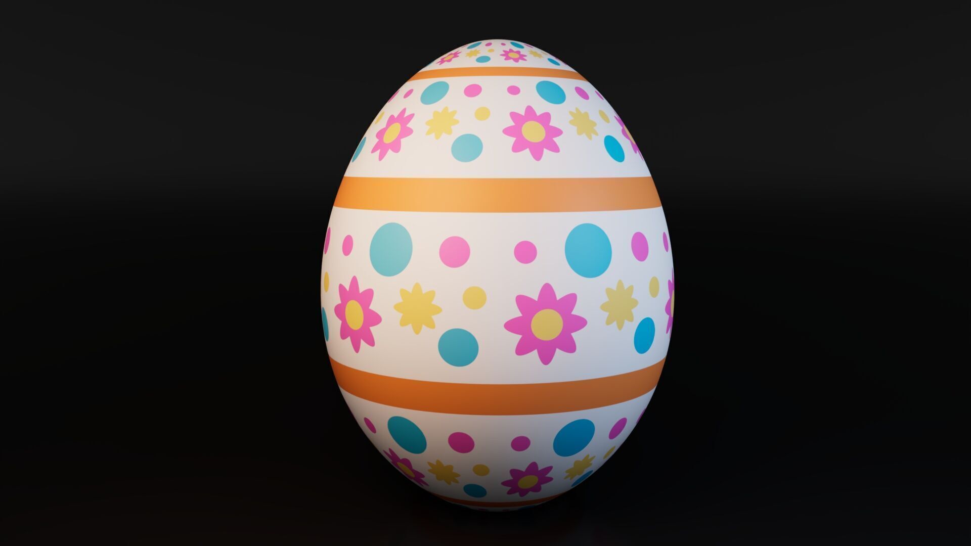 Easter Egg Free low-poly 3D model_1