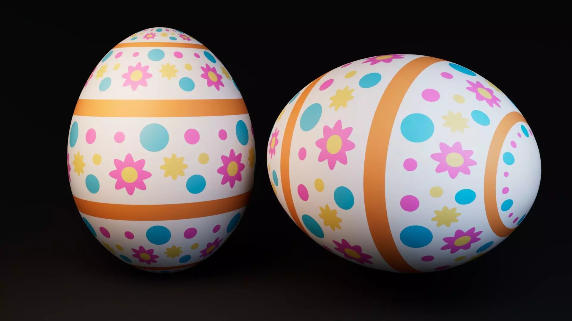 Easter Egg Free low-poly 3D model_0