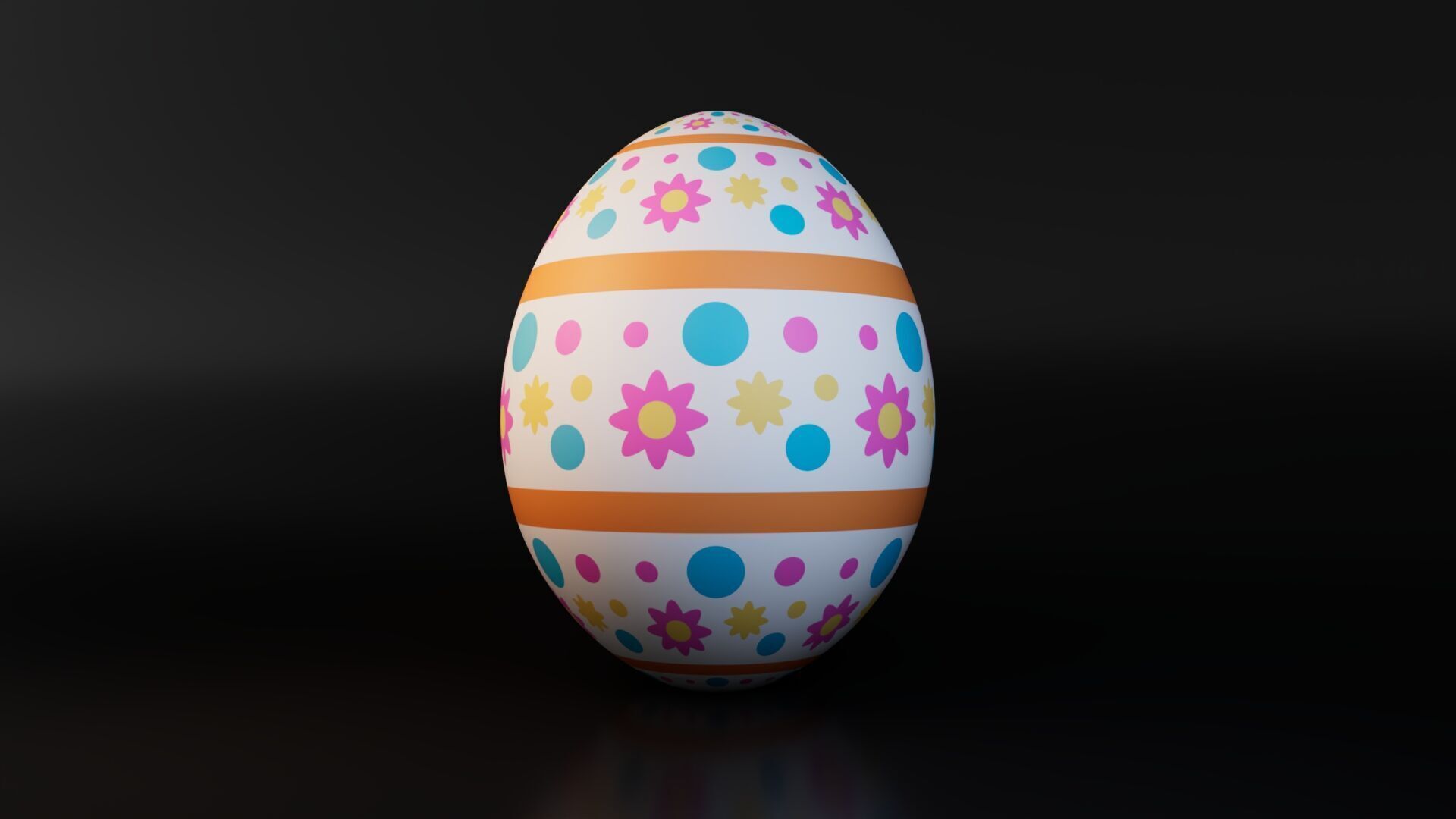 Easter Egg Free low-poly 3D model_2