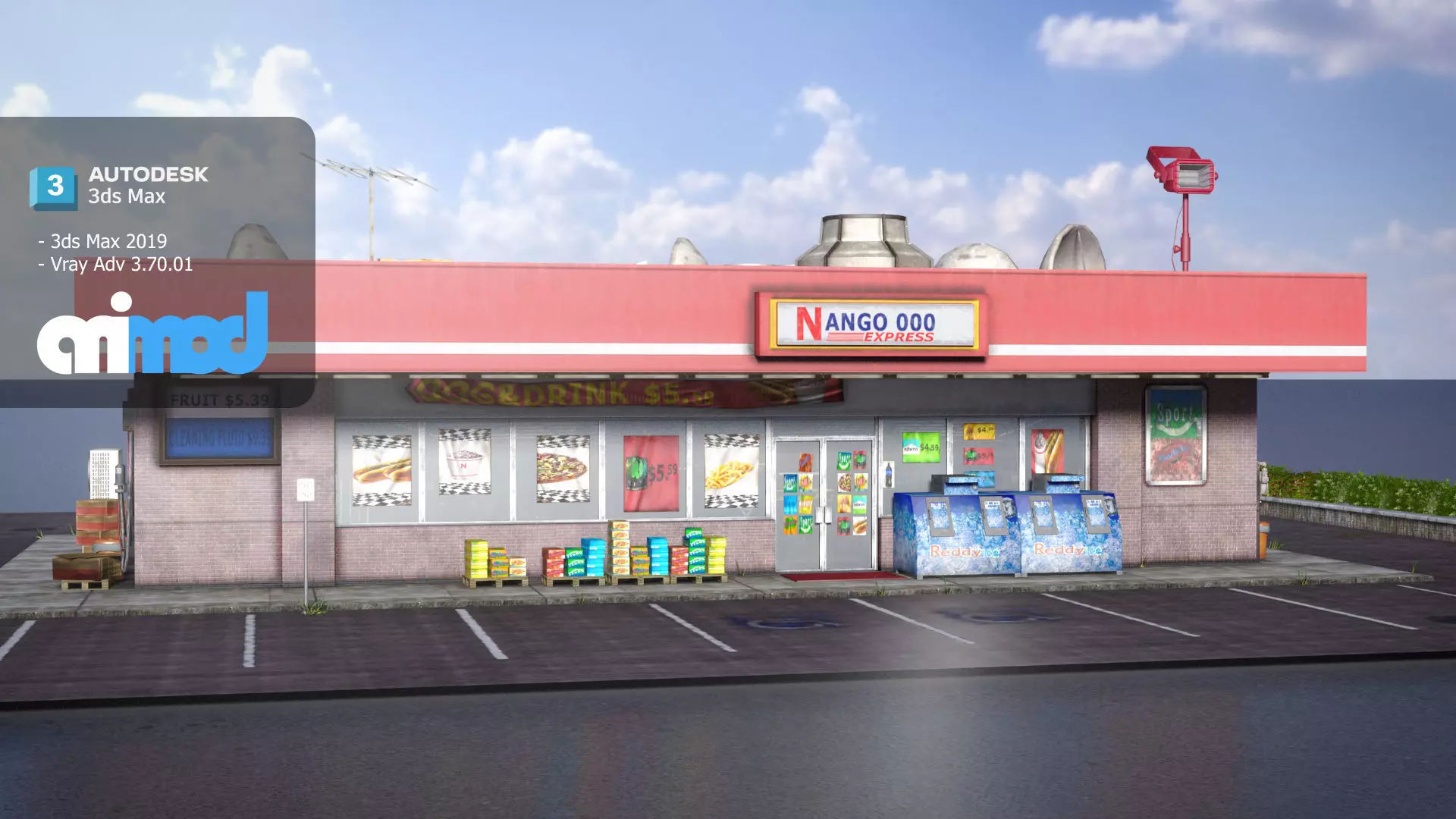 Convenience Store 0003 3D model