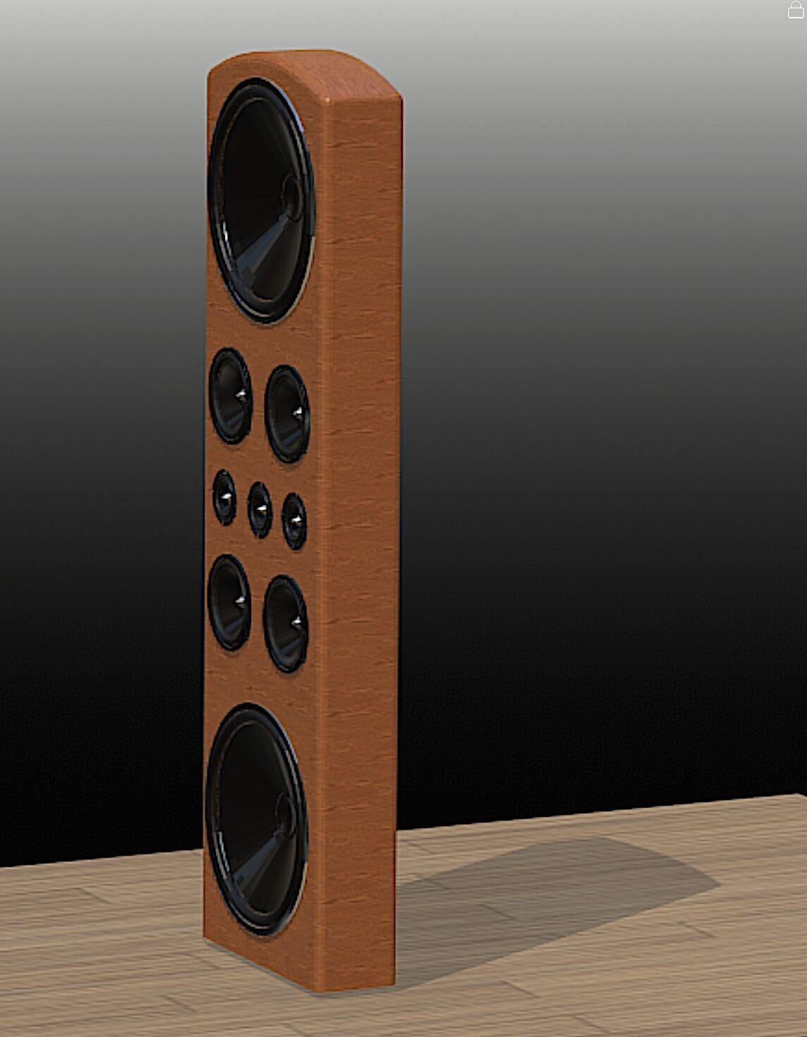 Legacy Audio DoubleHelix Loudspeaker - High Poly 3D Model Free 3D model_2