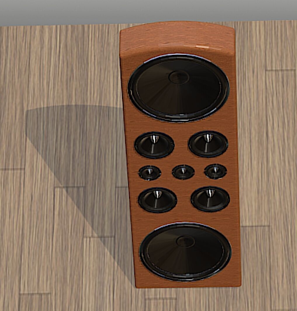 Legacy Audio DoubleHelix Loudspeaker - High Poly 3D Model Free 3D model_9