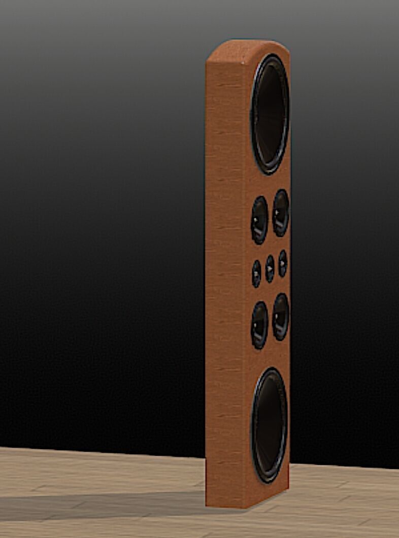 Legacy Audio DoubleHelix Loudspeaker - High Poly 3D Model Free 3D model_7