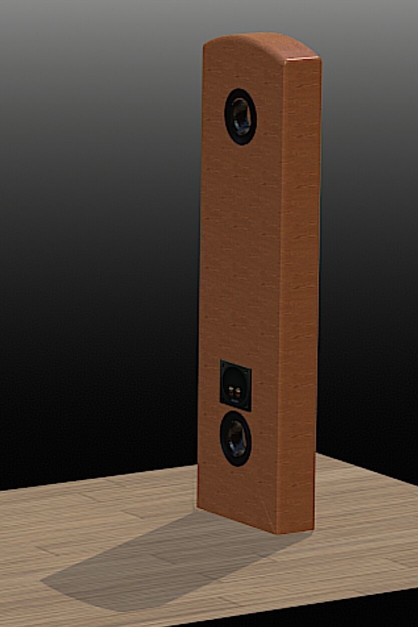 Legacy Audio DoubleHelix Loudspeaker - High Poly 3D Model Free 3D model_6