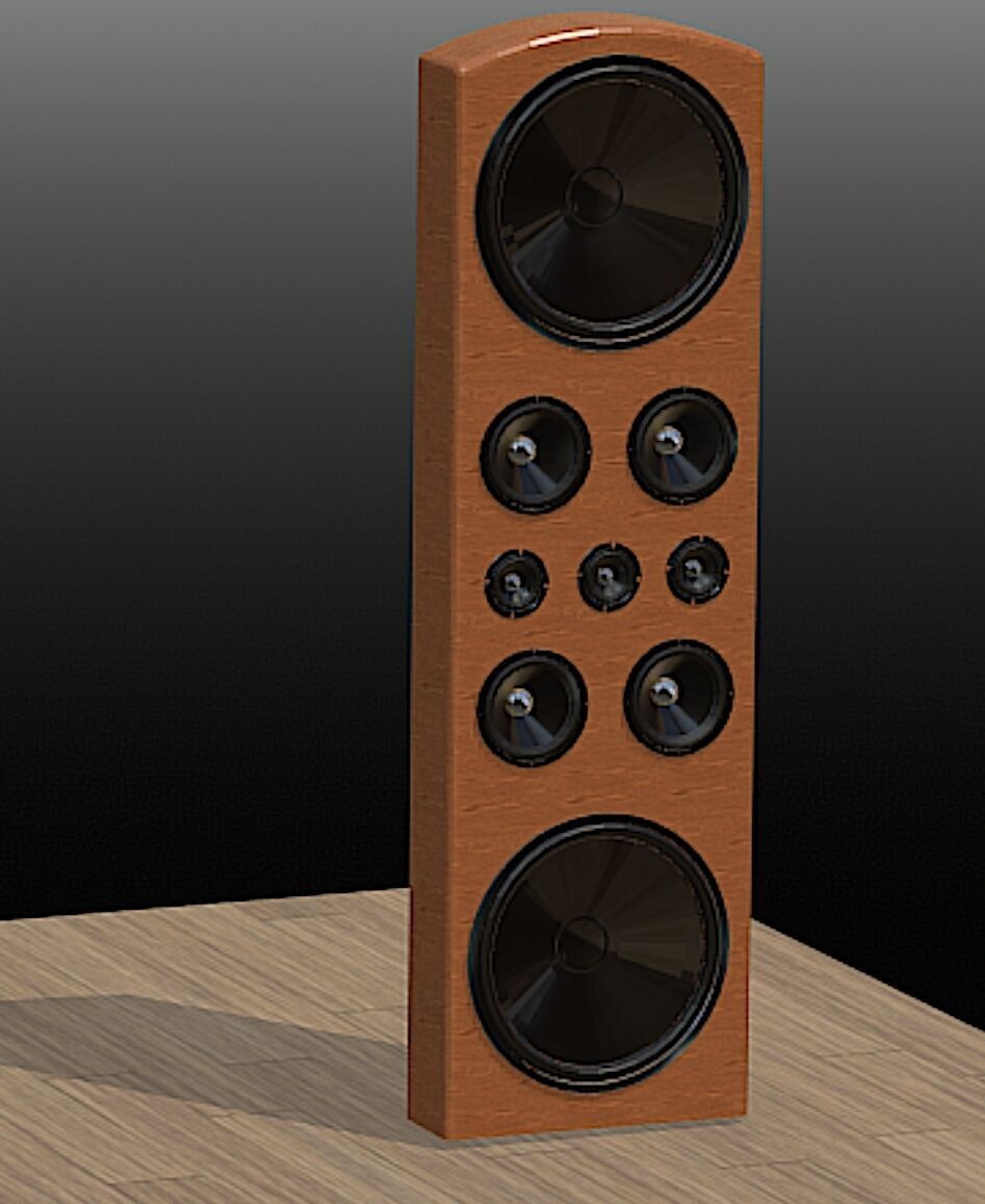 Legacy Audio DoubleHelix Loudspeaker - High Poly 3D Model Free 3D model_8