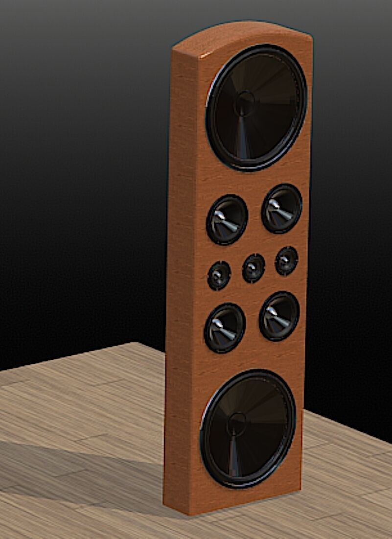 Legacy Audio DoubleHelix Loudspeaker - High Poly 3D Model Free 3D model_11