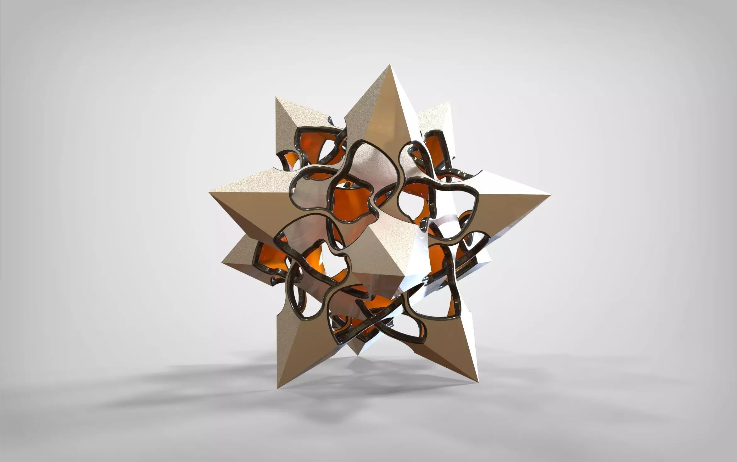 Geometric Sculpture 03 Low-poly 3D model