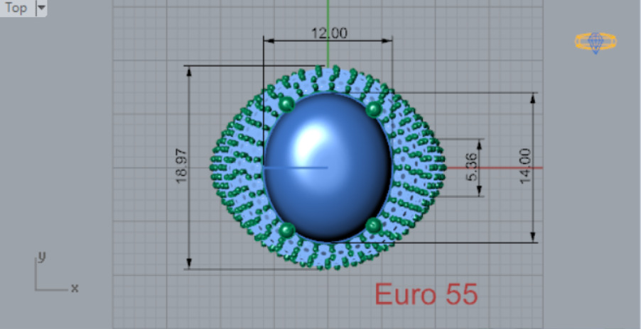 luxury diamond ding jr00046 3D print model_9