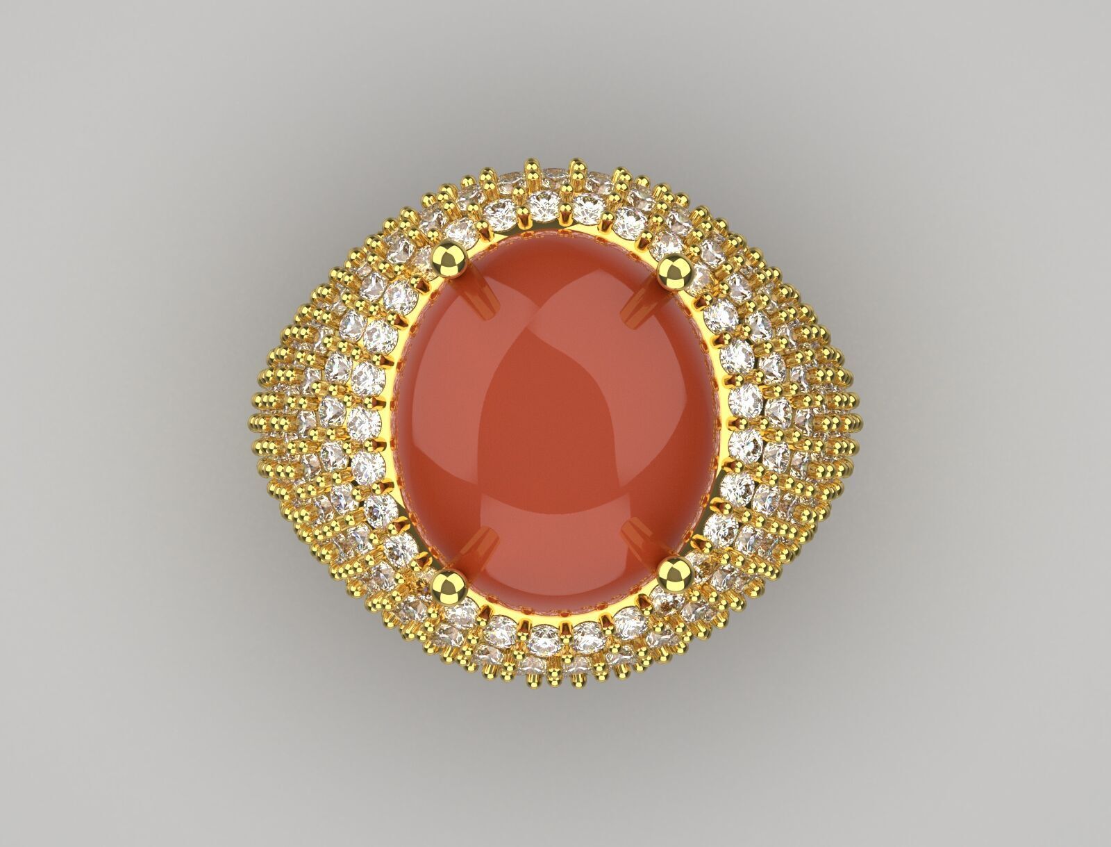 luxury diamond ding jr00046 3D print model_13