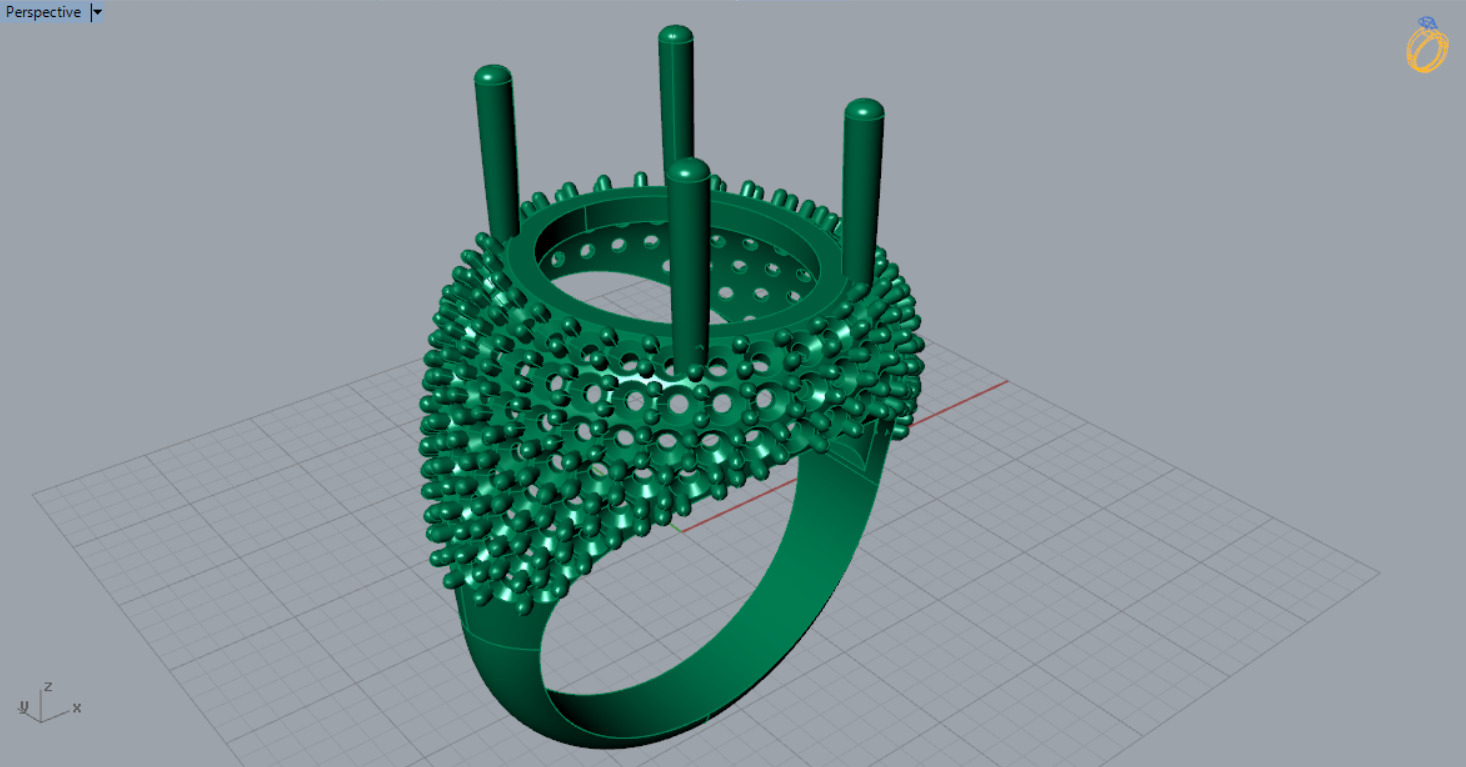 luxury diamond ding jr00046 3D print model_7