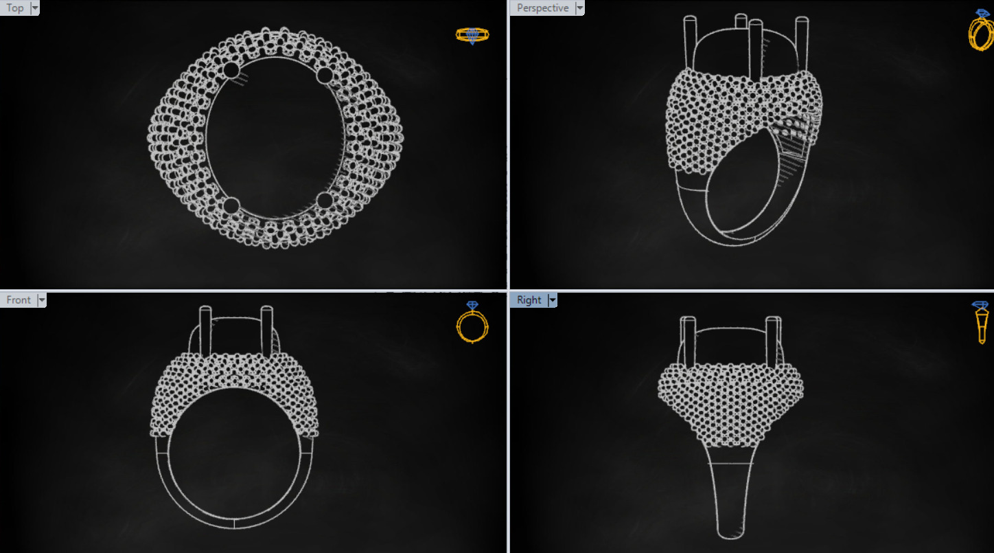 luxury diamond ding jr00046 3D print model_24