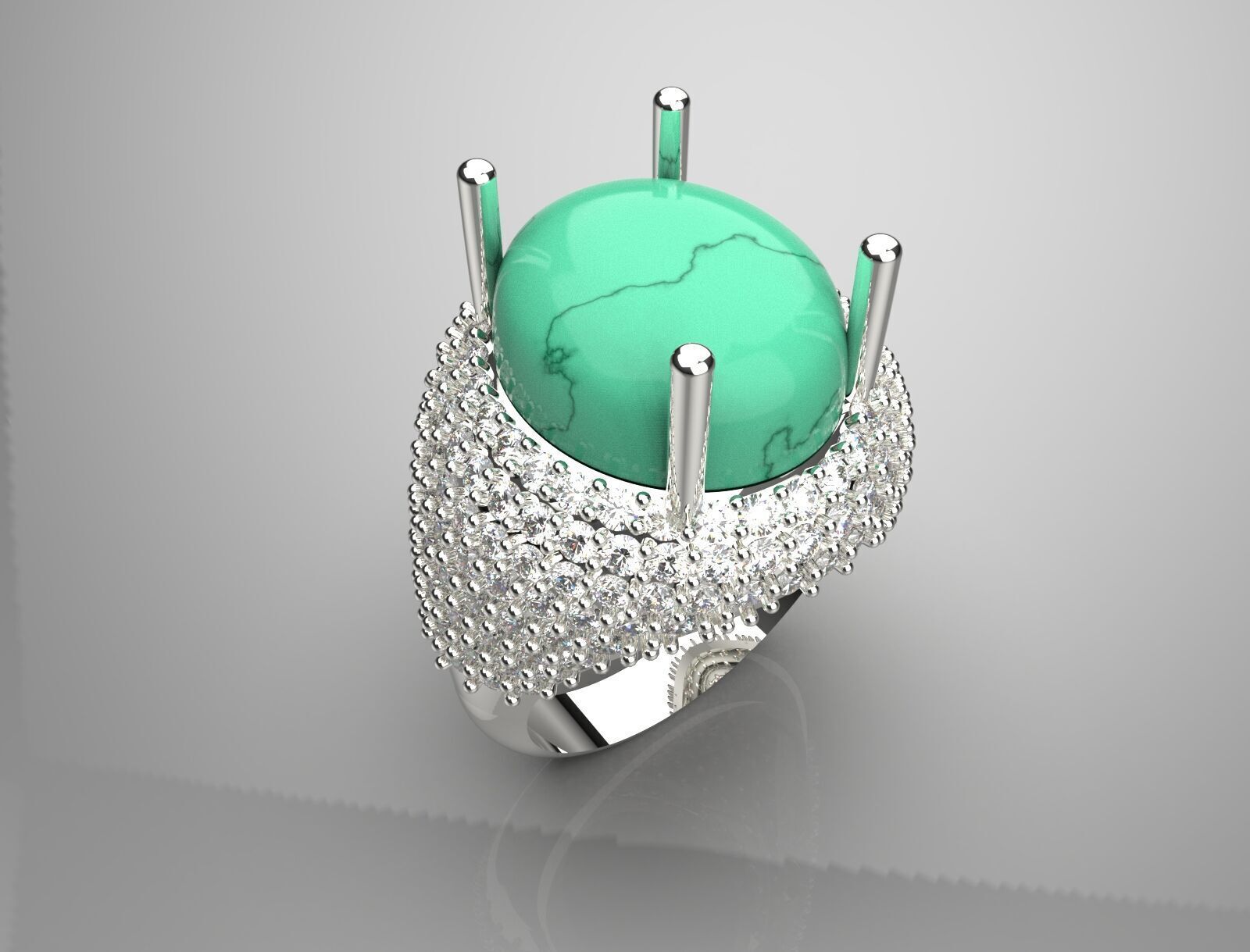 luxury diamond ding jr00046 3D print model_18