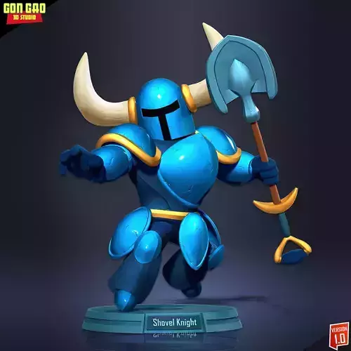 Shovel Knight Fanart 3D print model