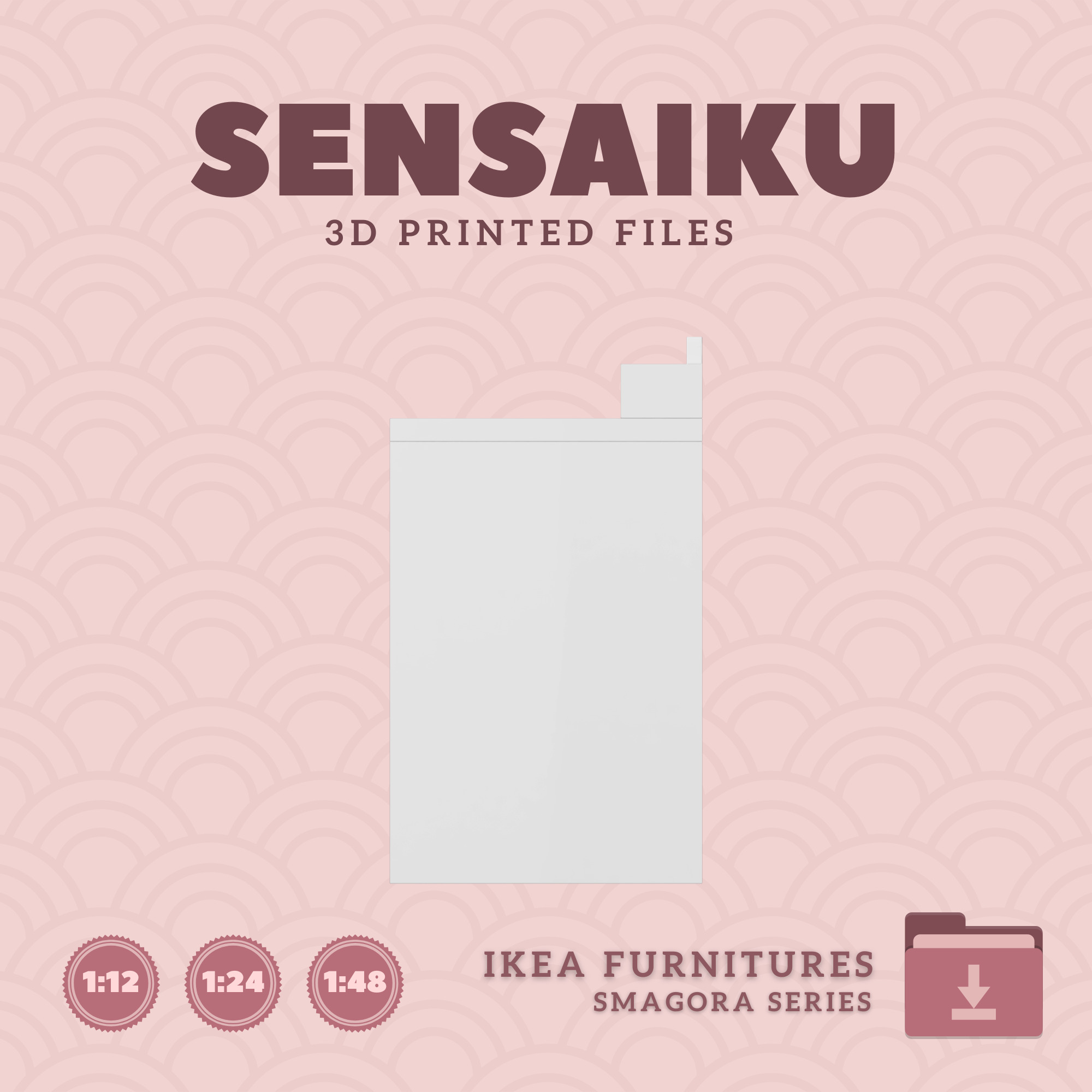 SMAGORA Desk for Miniature Dollhouse - IKEA - 3D Print 3D print model_2