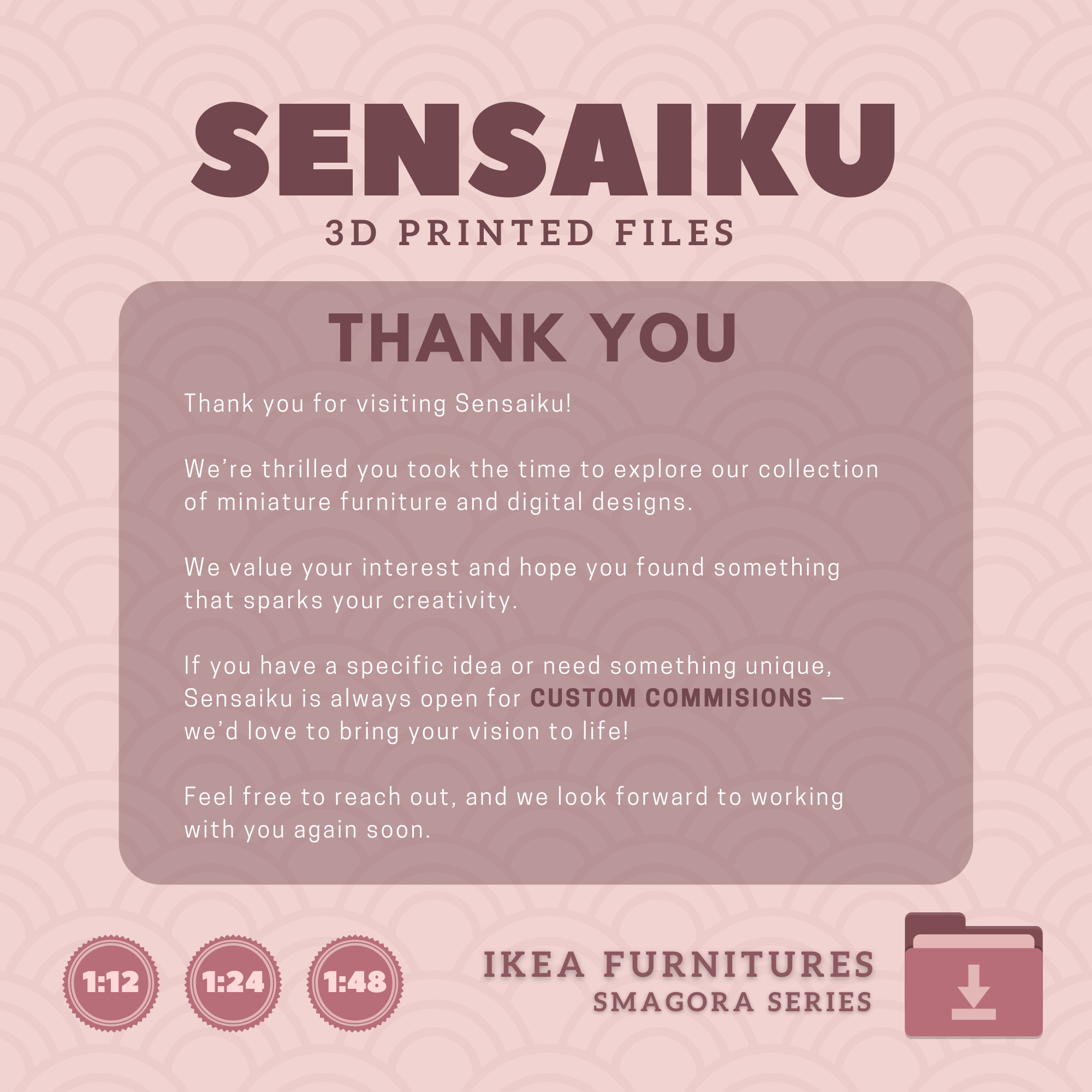 SMAGORA Desk for Miniature Dollhouse - IKEA - 3D Print 3D print model_8