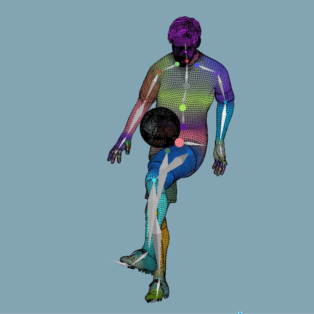 Lionel Messi Freestyle skills 3D model_5
