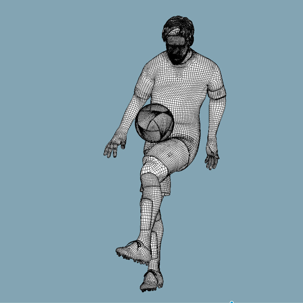 Lionel Messi Freestyle skills 3D model_11