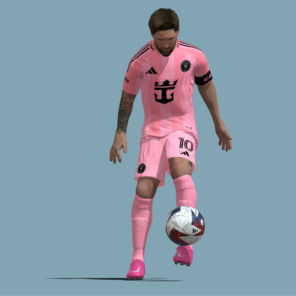 Lionel Messi Freestyle skills 3D model_7
