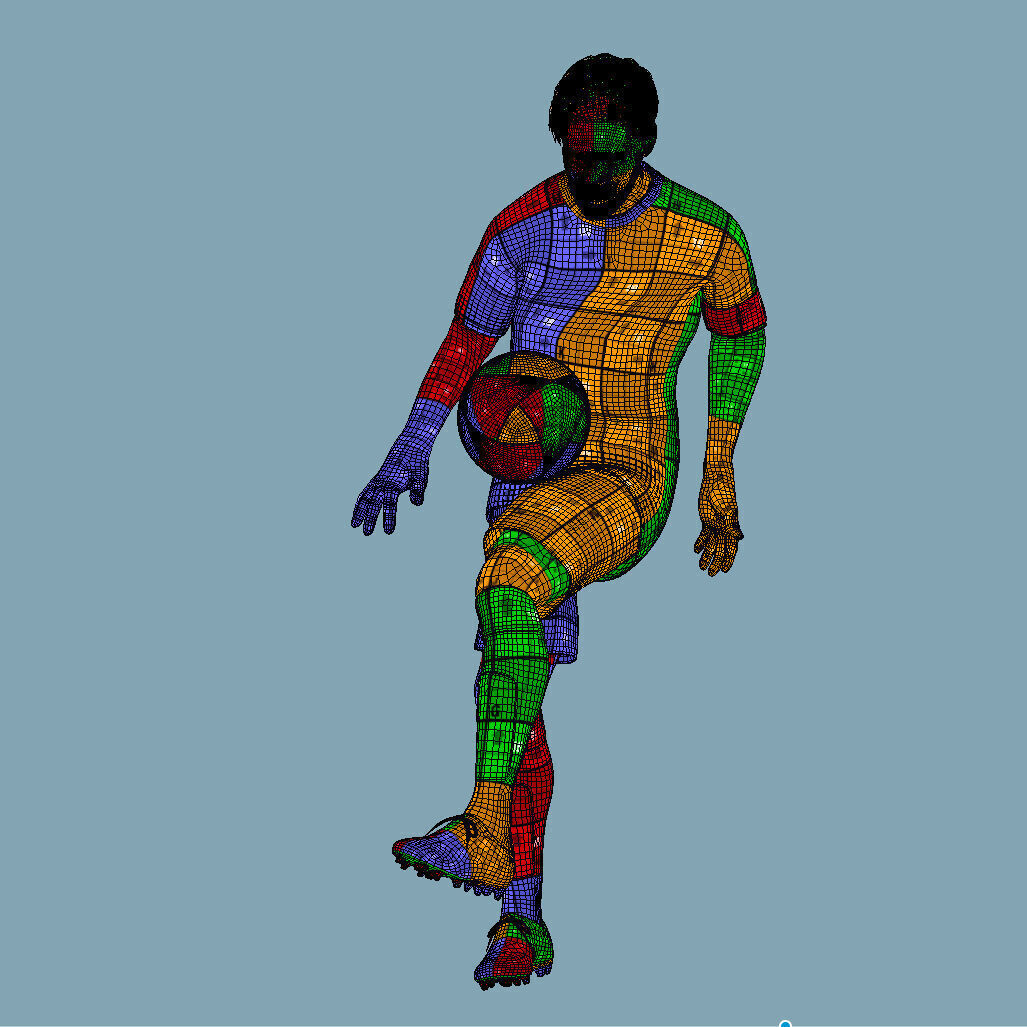 Lionel Messi Freestyle skills 3D model_12