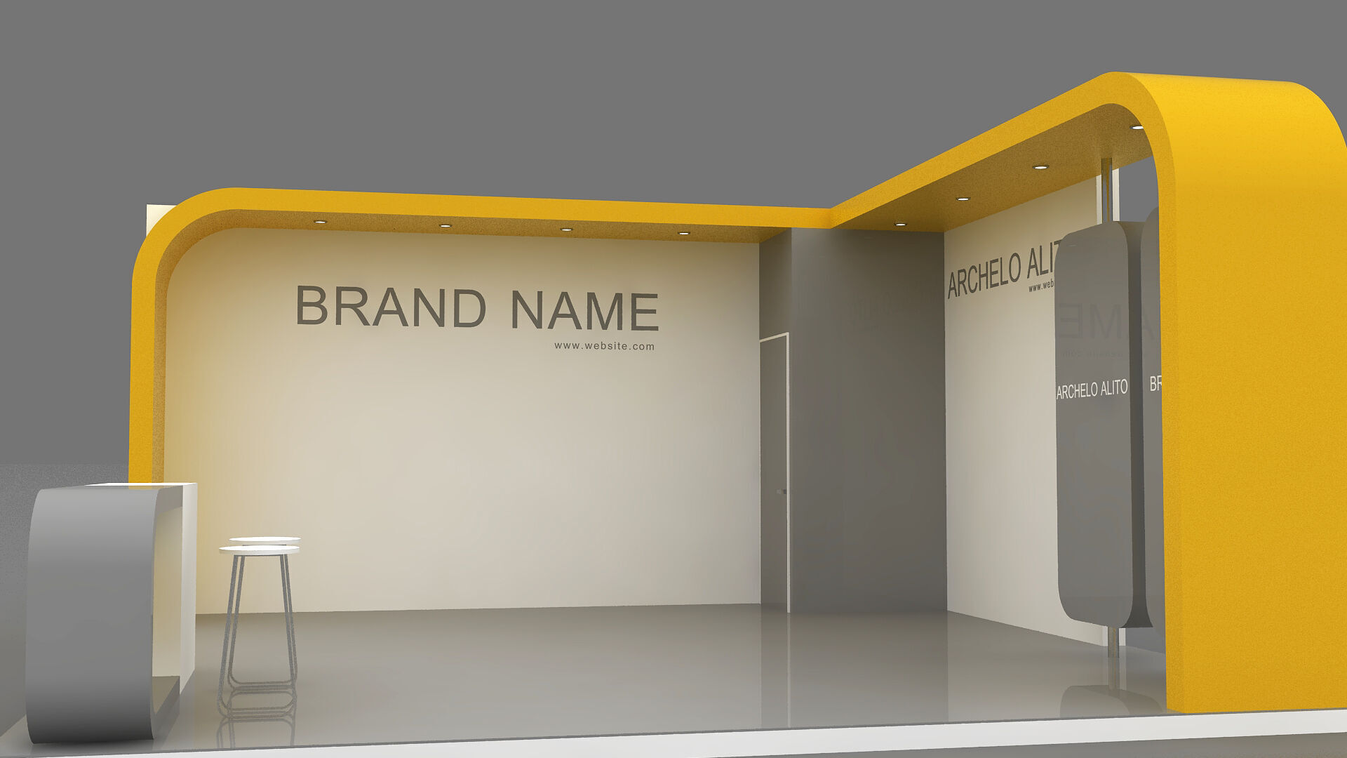Booth Exhibition 3D model_4