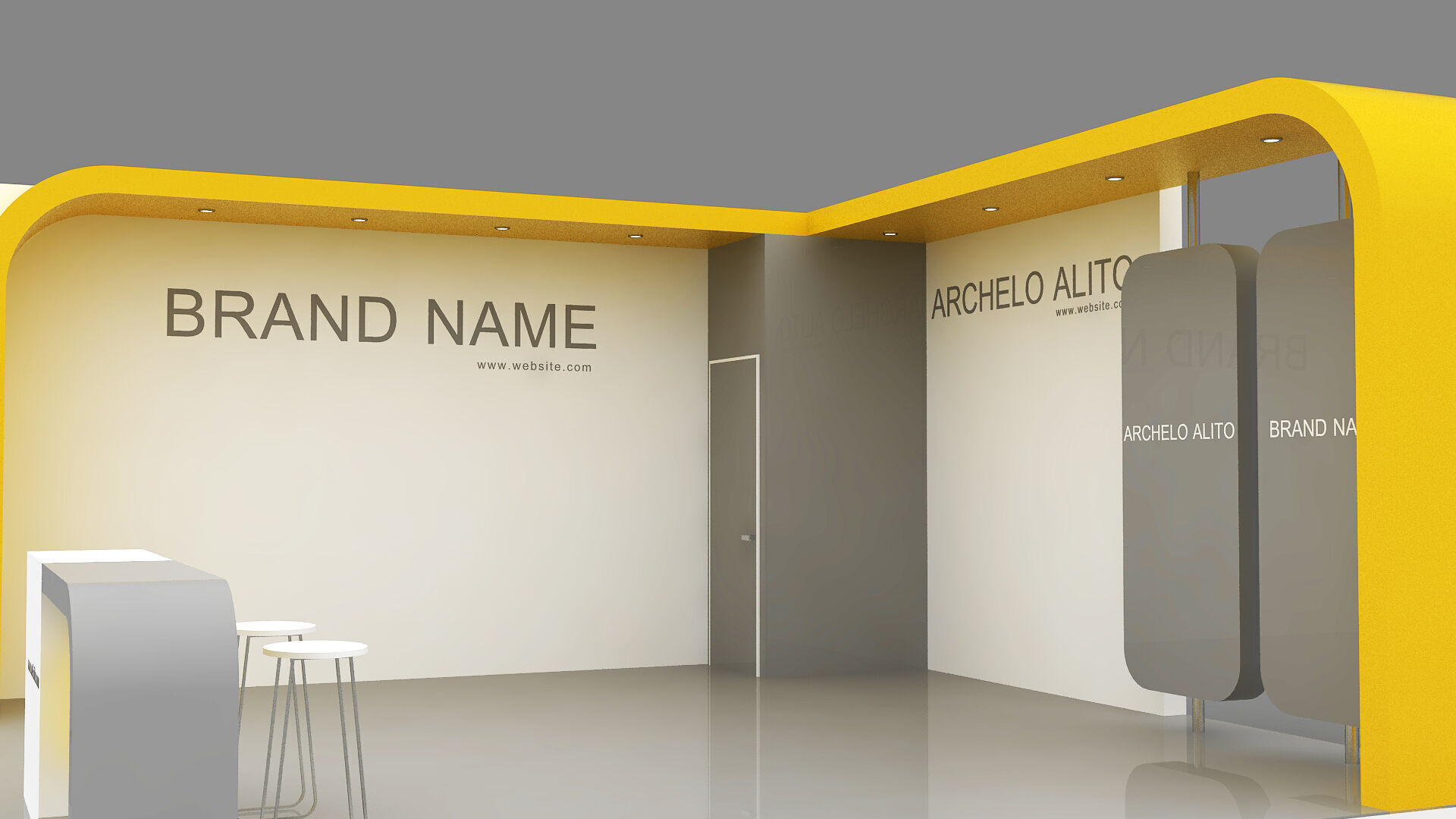 Booth Exhibition 3D model_6