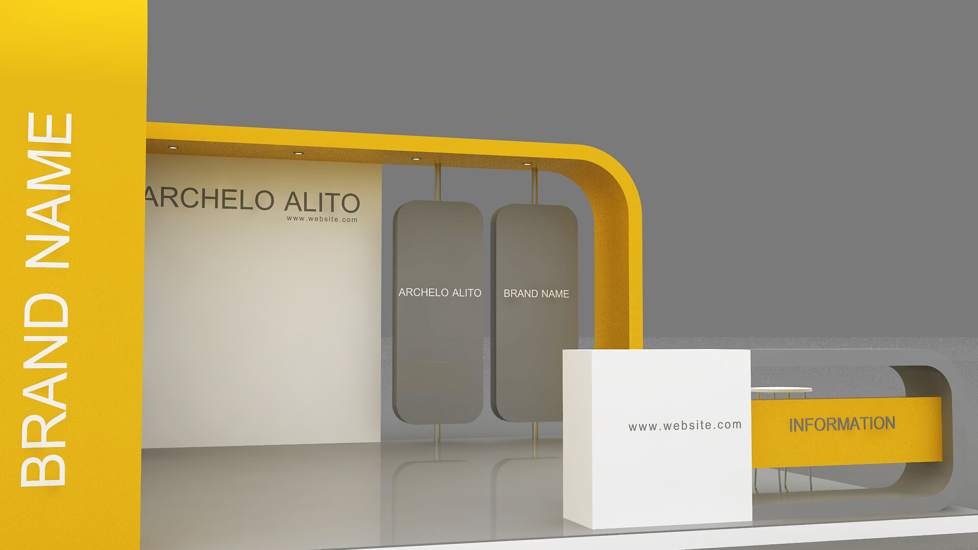 Booth Exhibition 3D model_5
