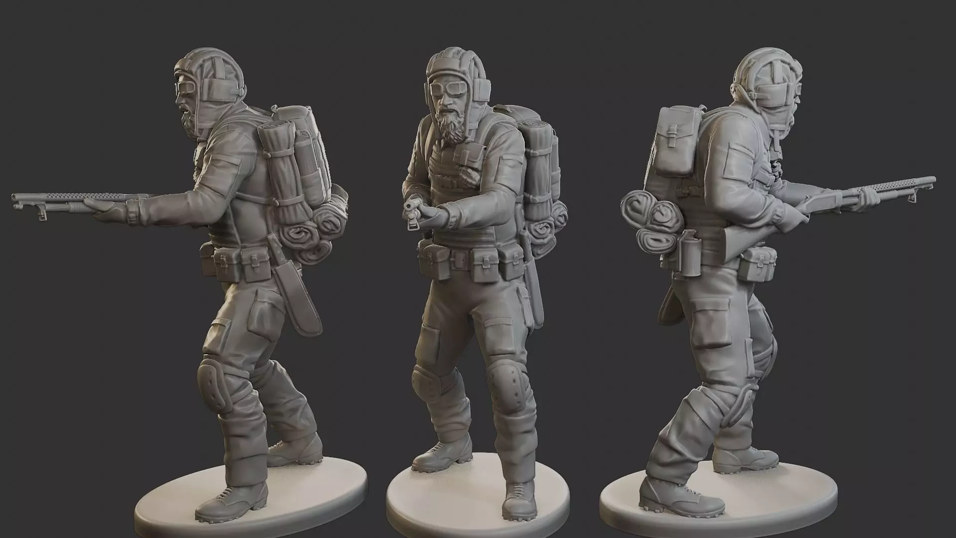 Post-Apocalyptic Male PAM1 005 3D print model