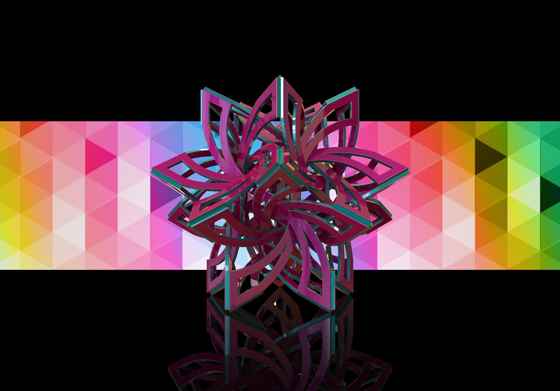 Frabjous Low-poly 3D model_8