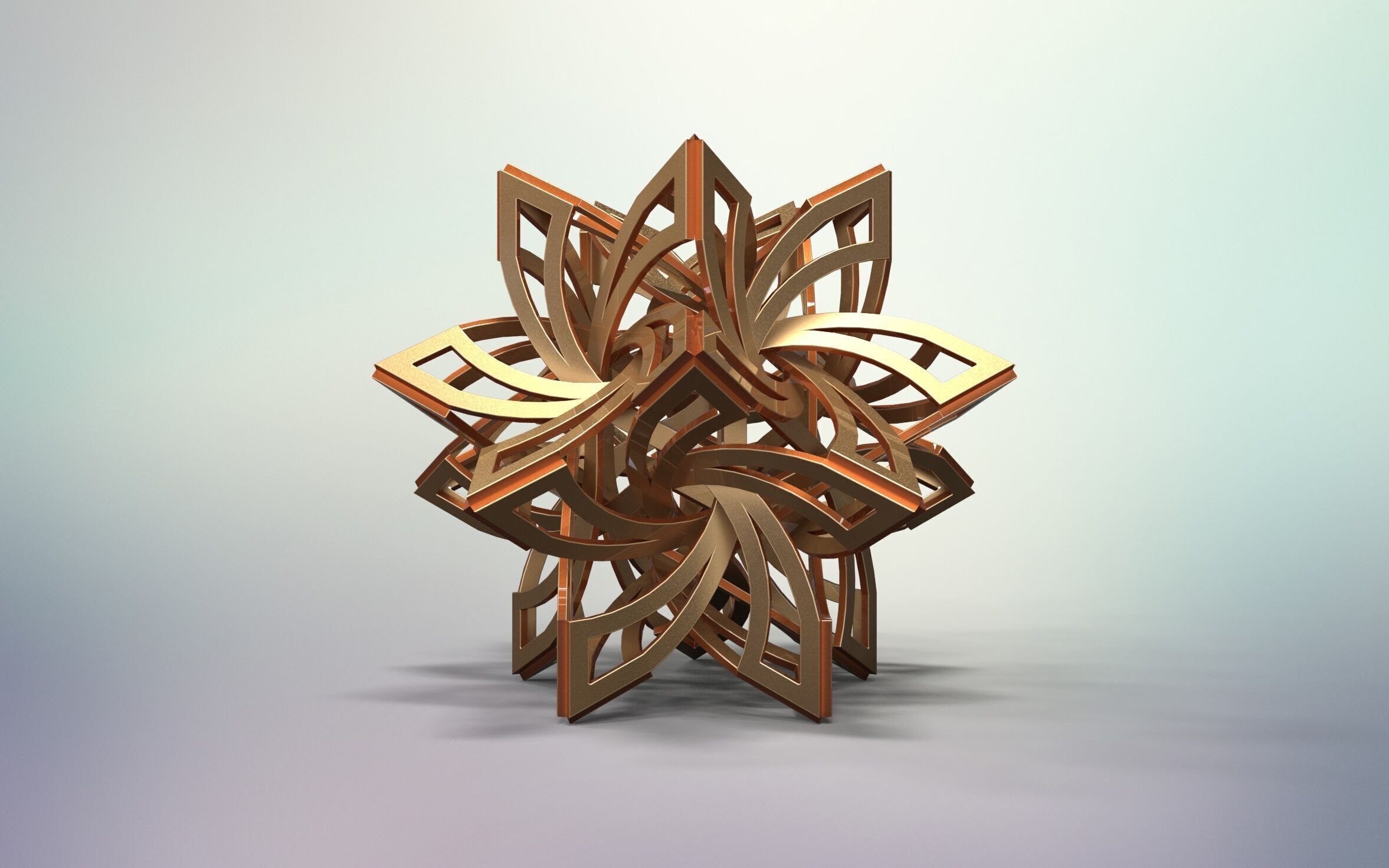 Frabjous Low-poly 3D model_1