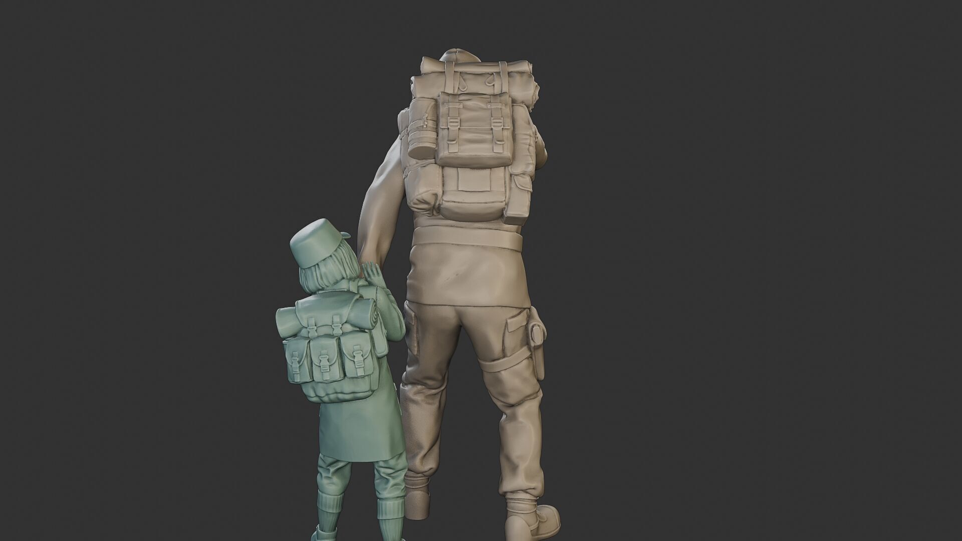 Post-Apocalyptic Male PAM2 006 3D print model_25