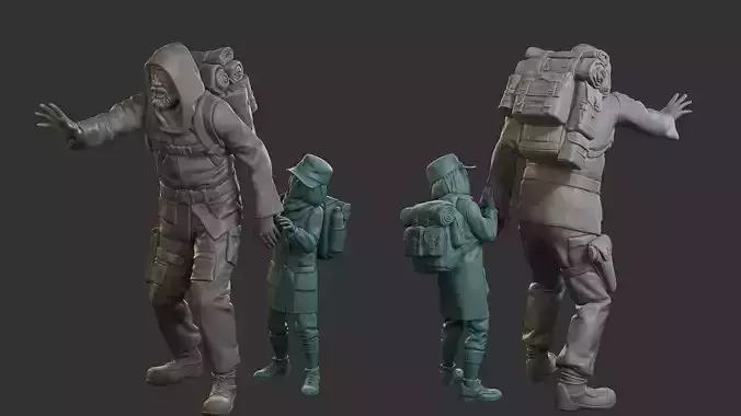Post-Apocalyptic Male PAM2 006 3D print model
