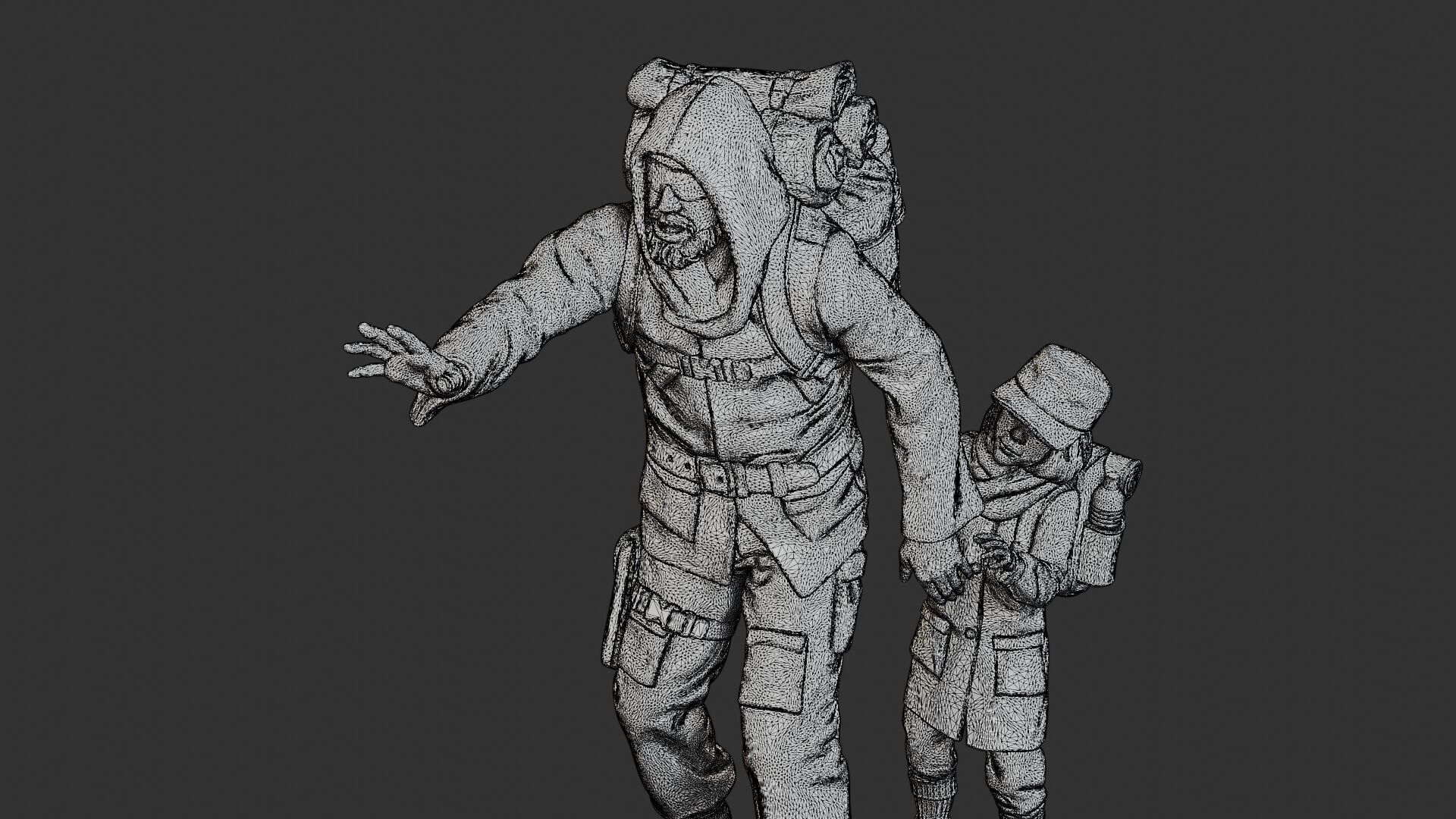 Post-Apocalyptic Male PAM2 006 3D print model_12