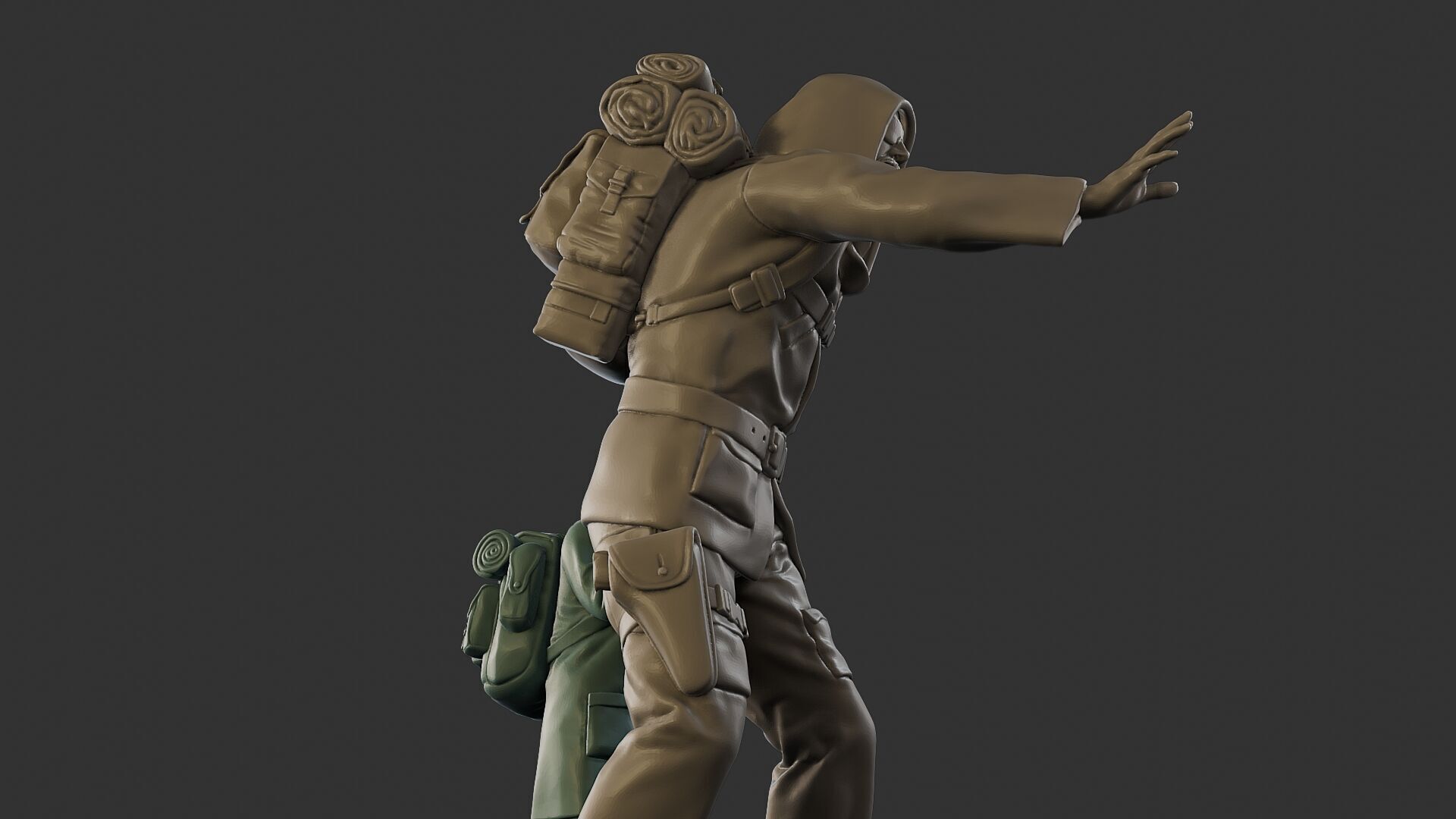 Post-Apocalyptic Male PAM2 006 3D print model_29