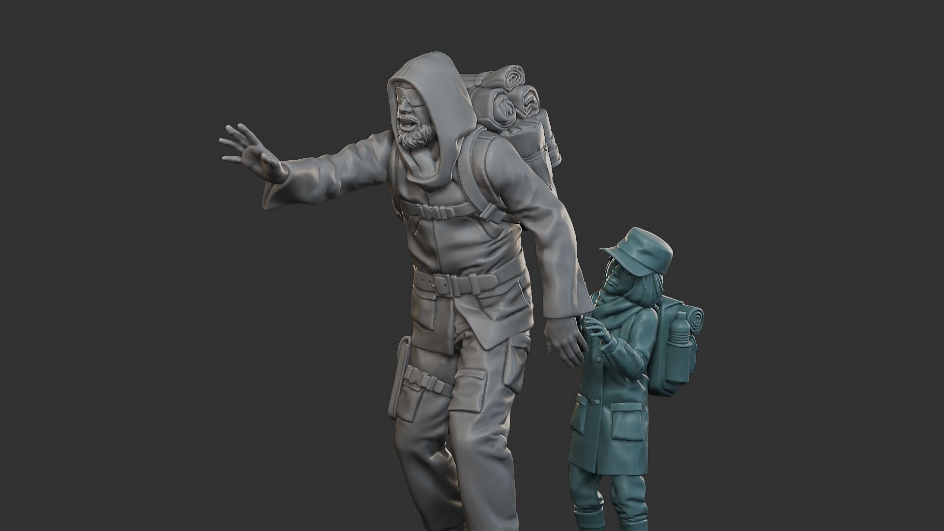 Post-Apocalyptic Male PAM2 006 3D print model_27