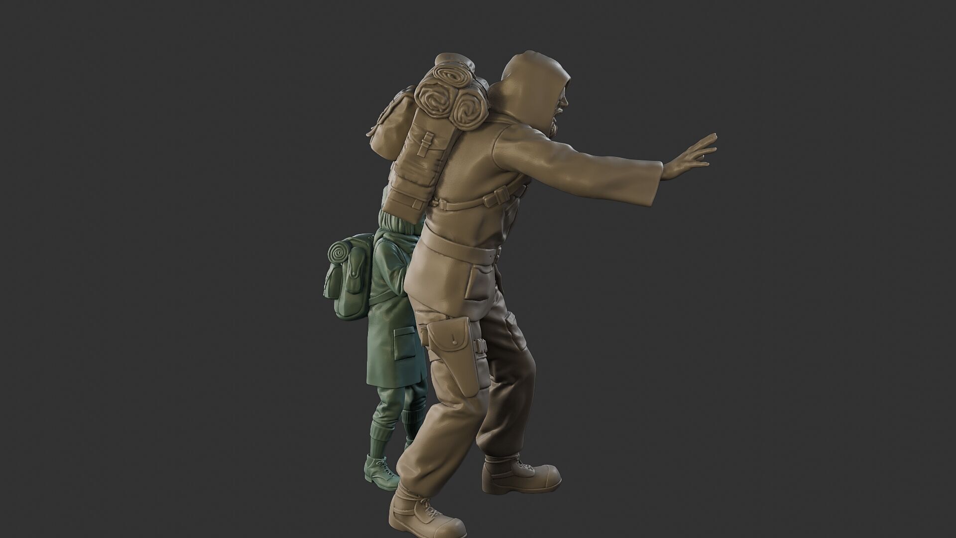 Post-Apocalyptic Male PAM2 006 3D print model_30