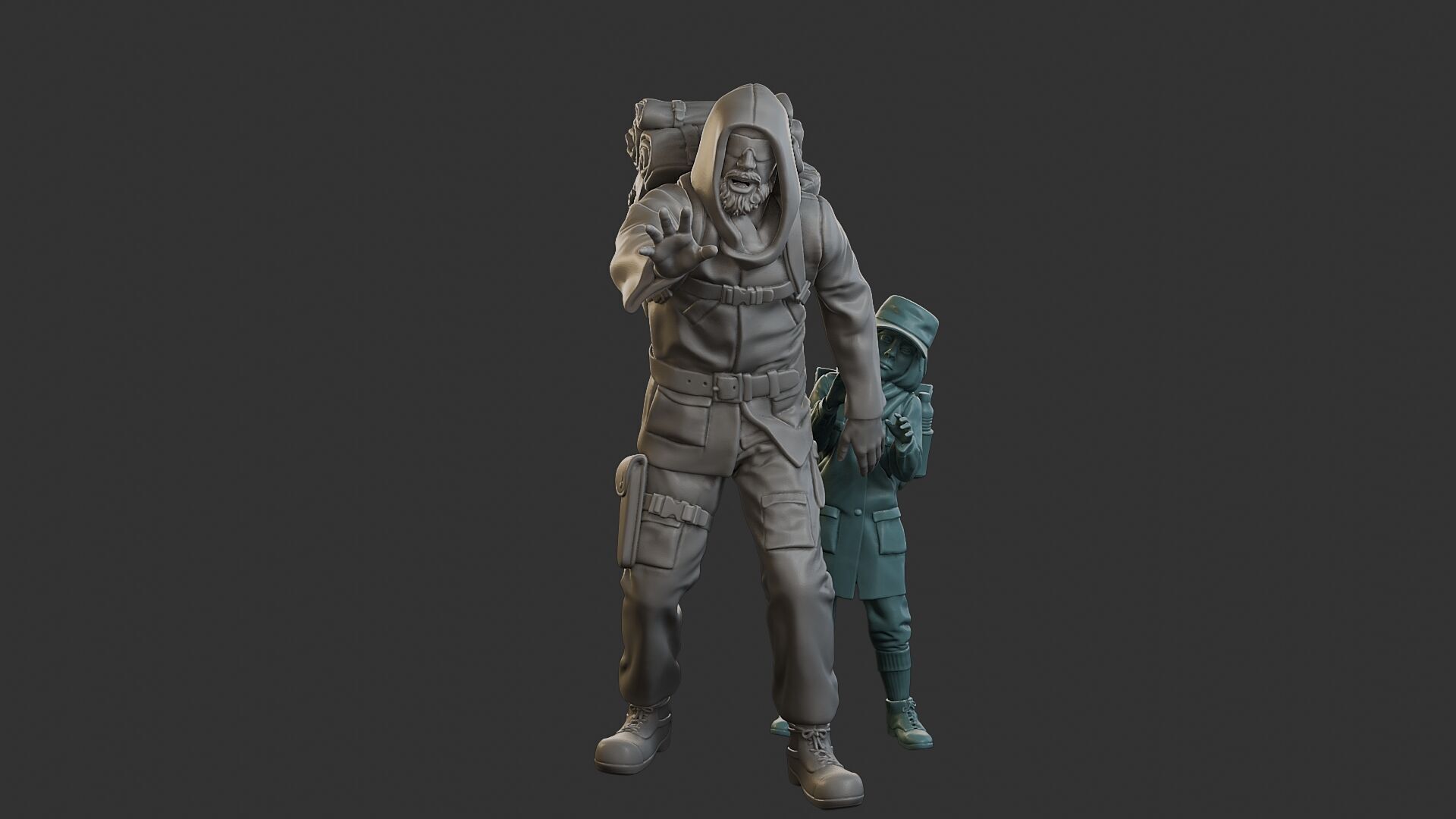 Post-Apocalyptic Male PAM2 006 3D print model_11