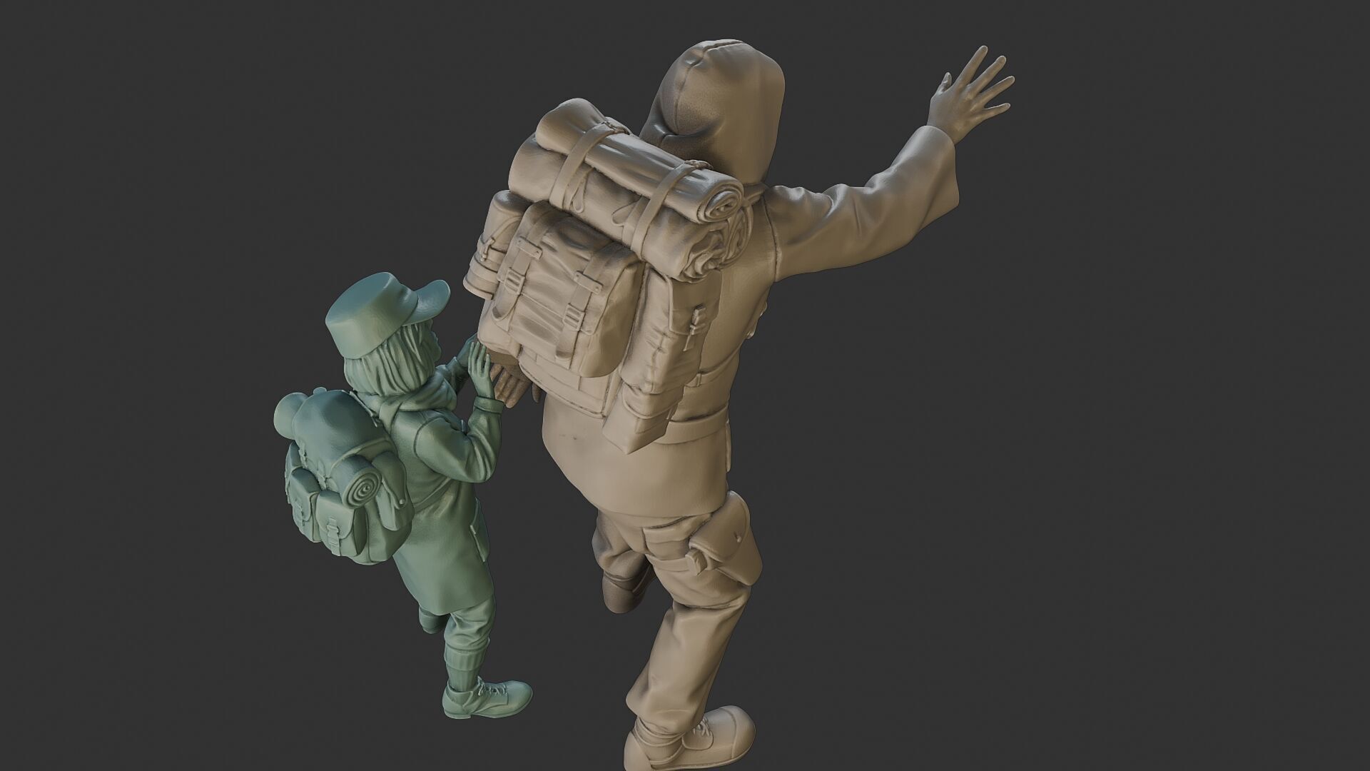 Post-Apocalyptic Male PAM2 006 3D print model_22