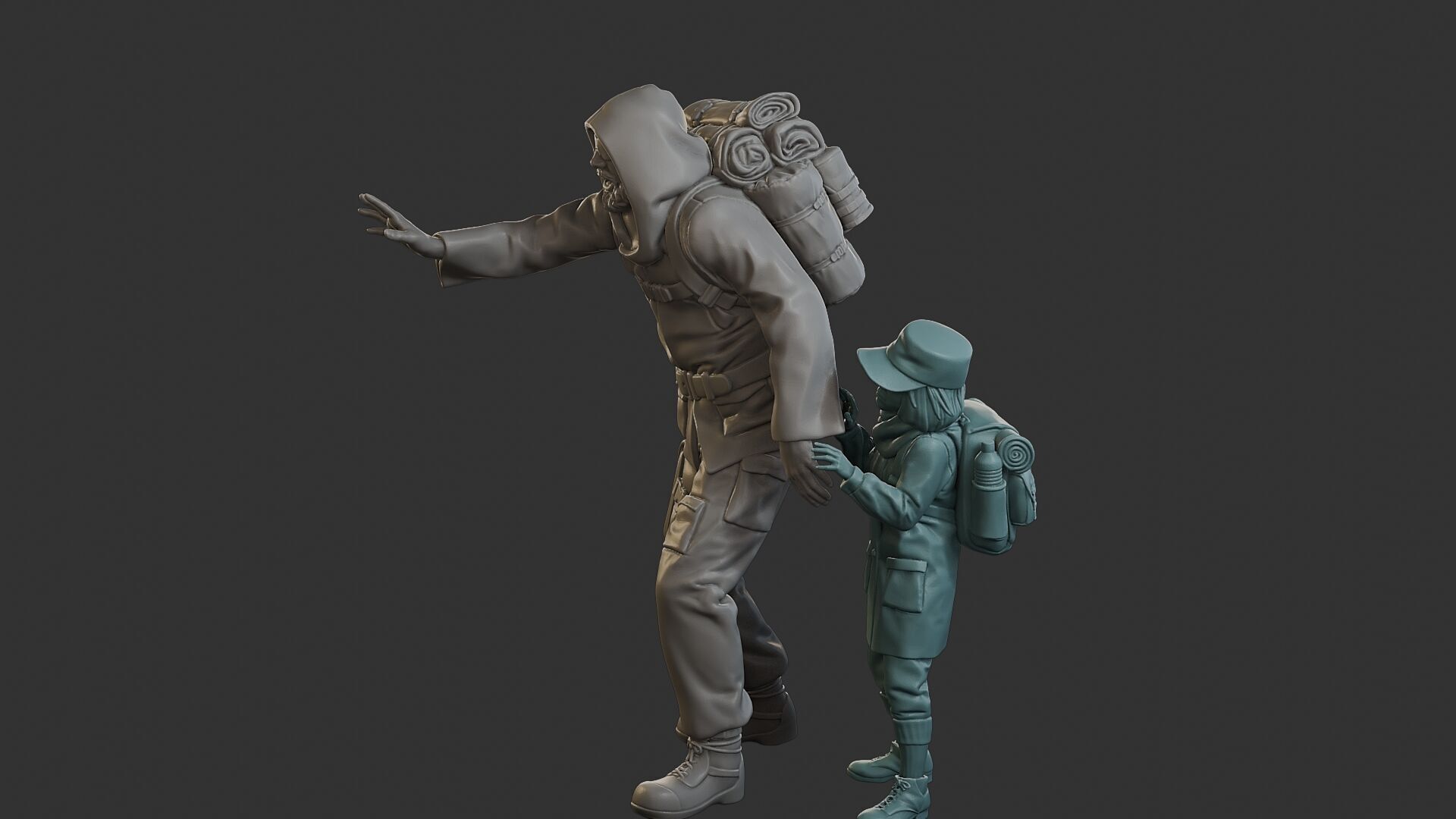 Post-Apocalyptic Male PAM2 006 3D print model_3