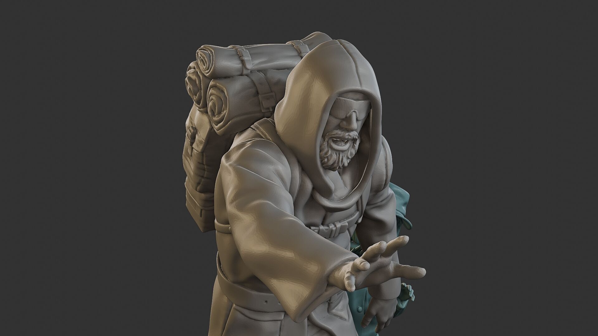 Post-Apocalyptic Male PAM2 006 3D print model_19