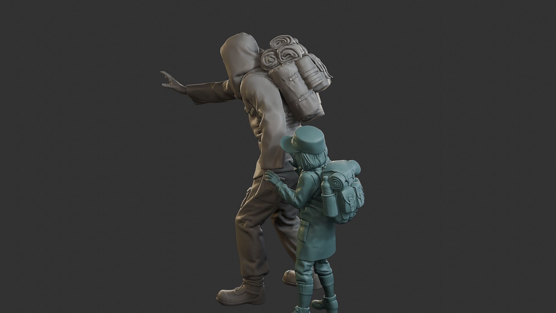 Post-Apocalyptic Male PAM2 006 3D print model_4