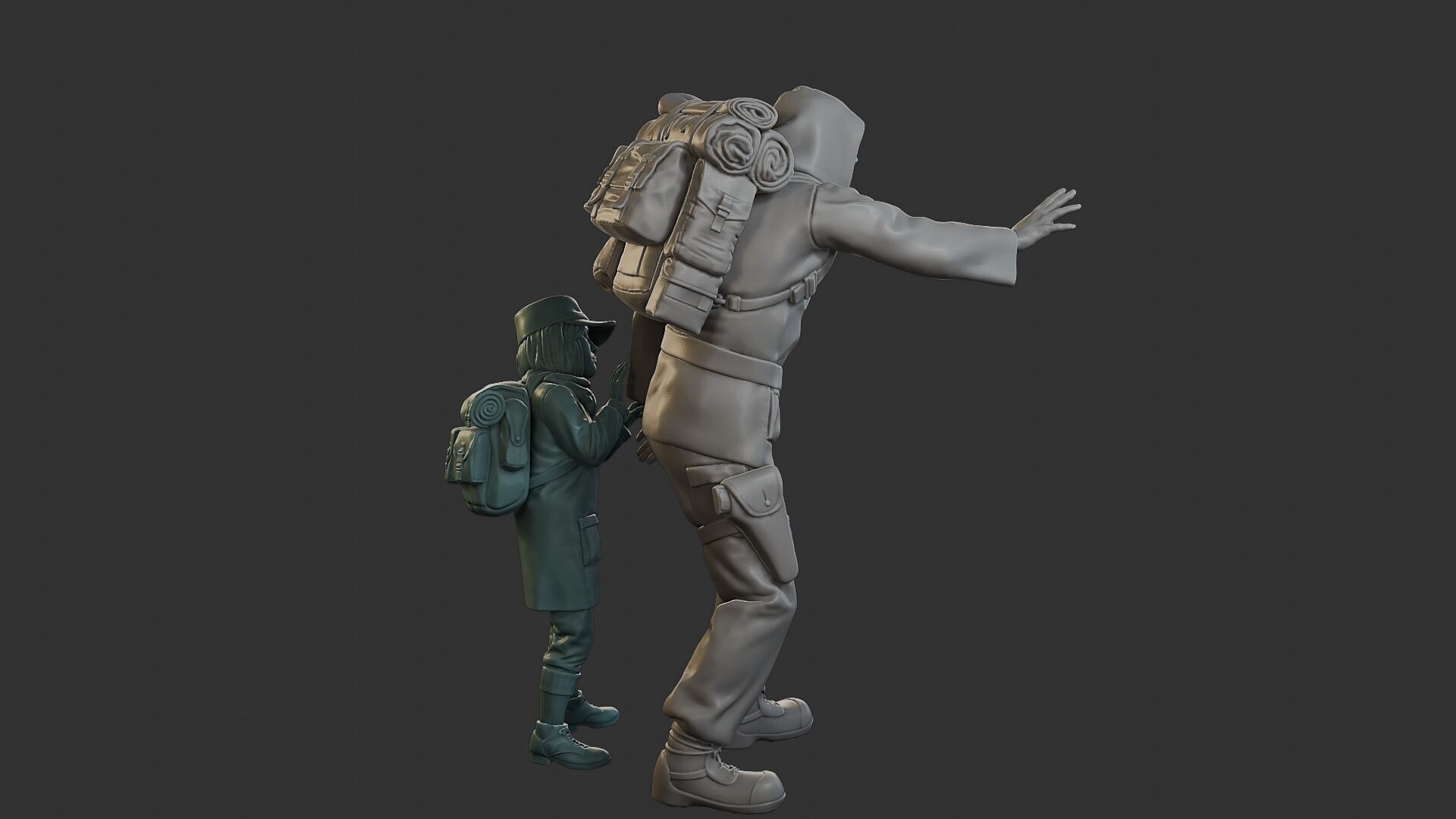 Post-Apocalyptic Male PAM2 006 3D print model_8