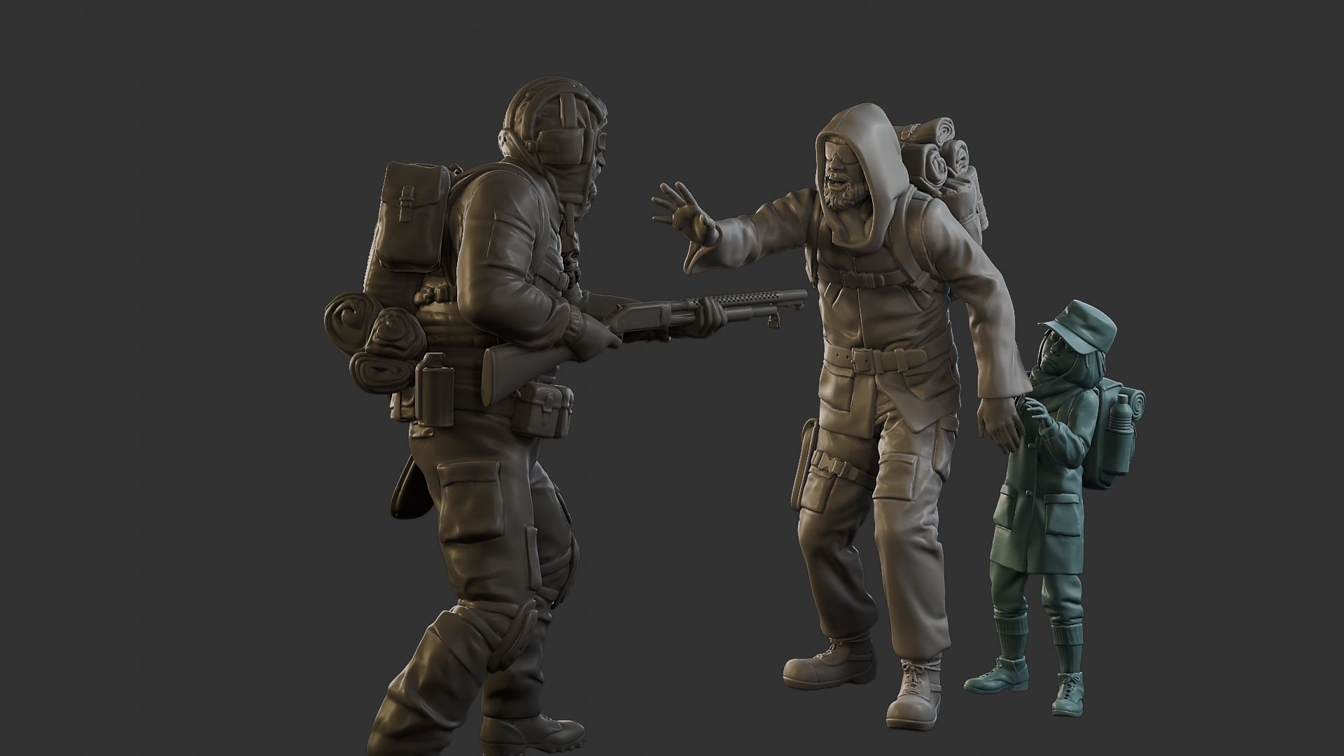 Post-Apocalyptic Male PAM2 Scene 3D Model Collection_26