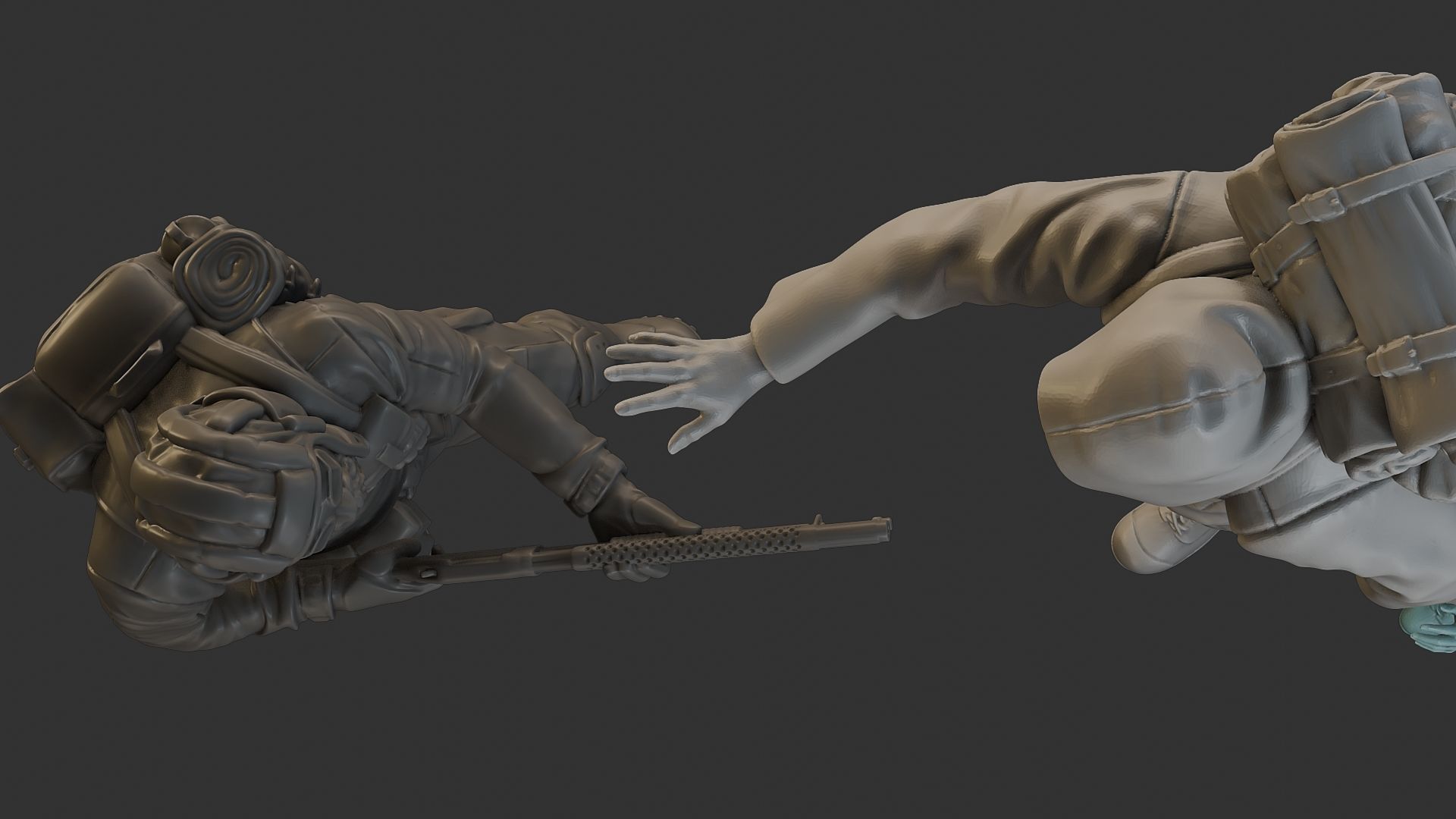 Post-Apocalyptic Male PAM2 Scene 3D Model Collection_17