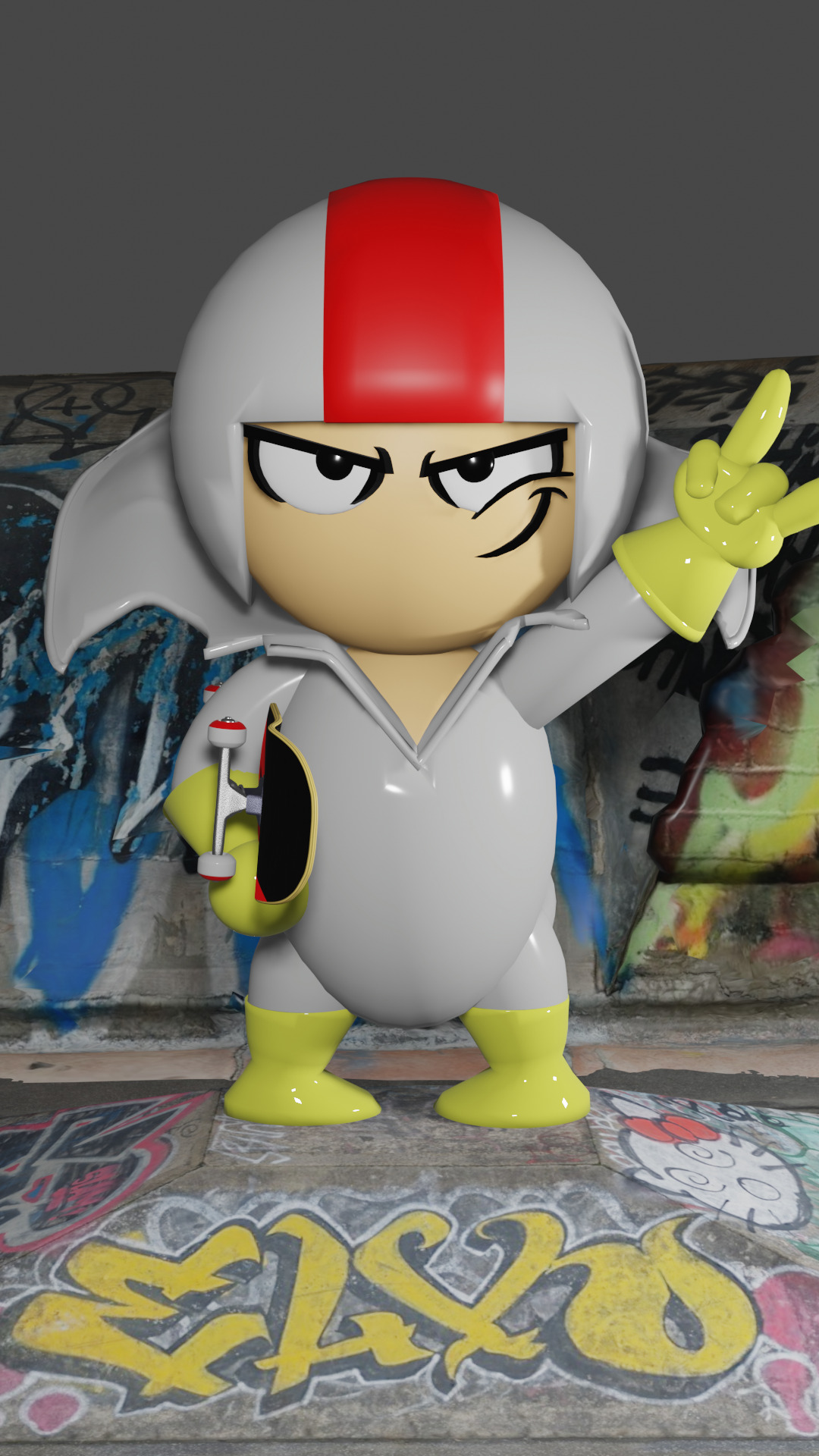 Kick Buttowski Daredevil  3D model_1