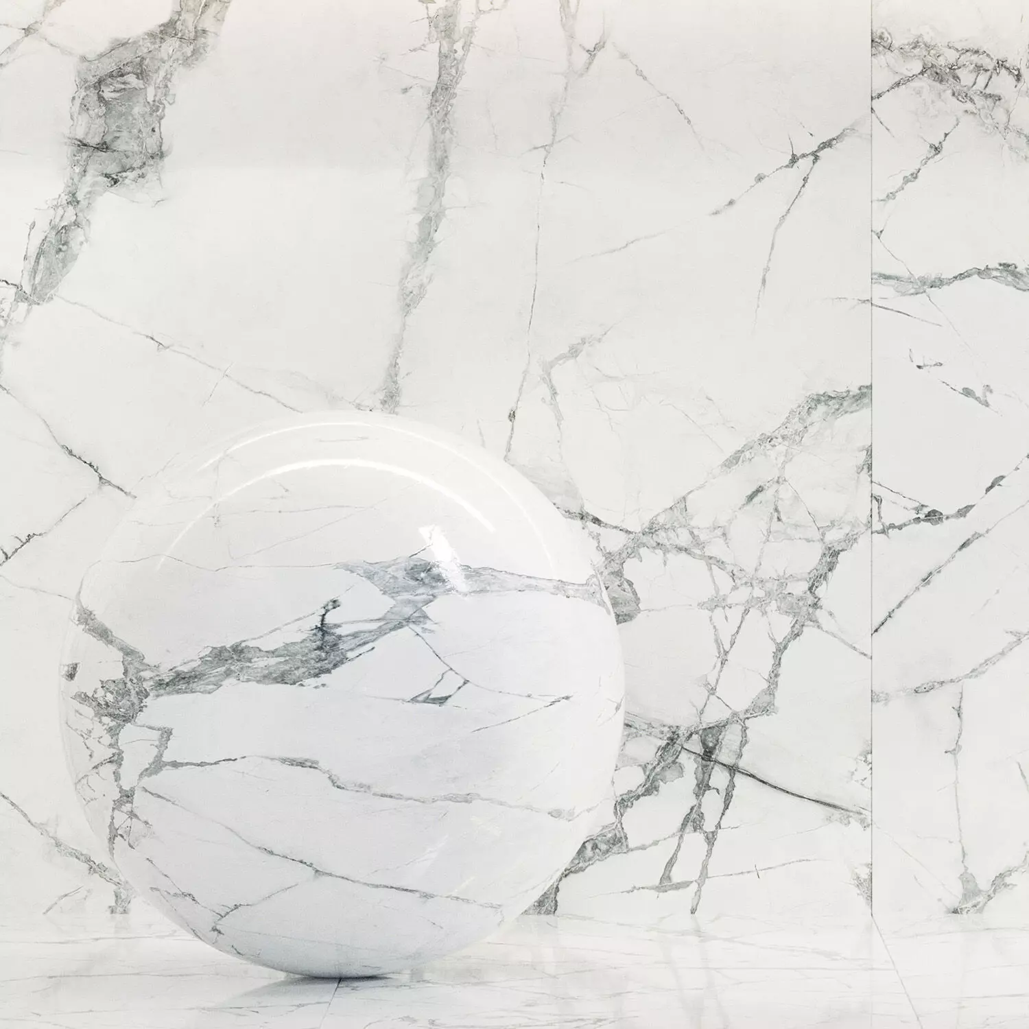Caesar Set 14 - Invisible light - White marble Texture_0