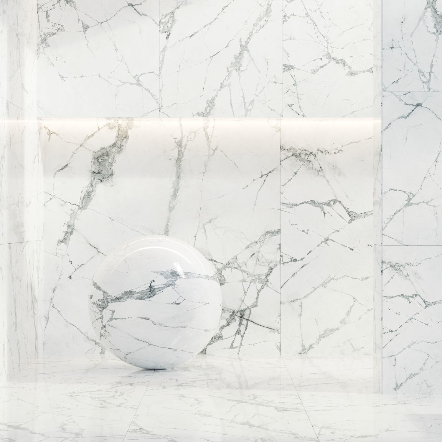 Caesar Set 14 - Invisible light - White marble Texture_1