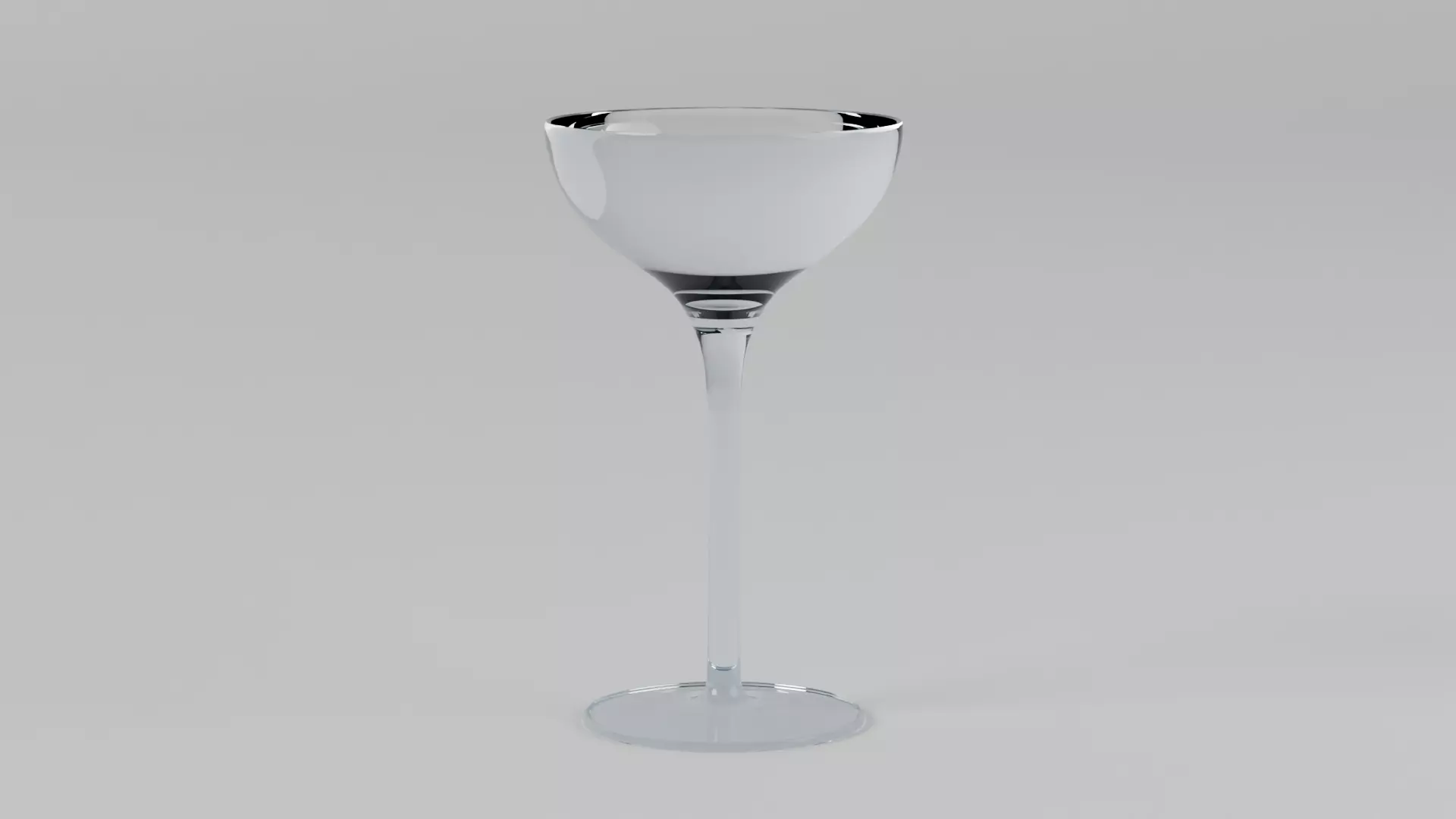 3D Model Elegant Champagne Glass 3D model_0