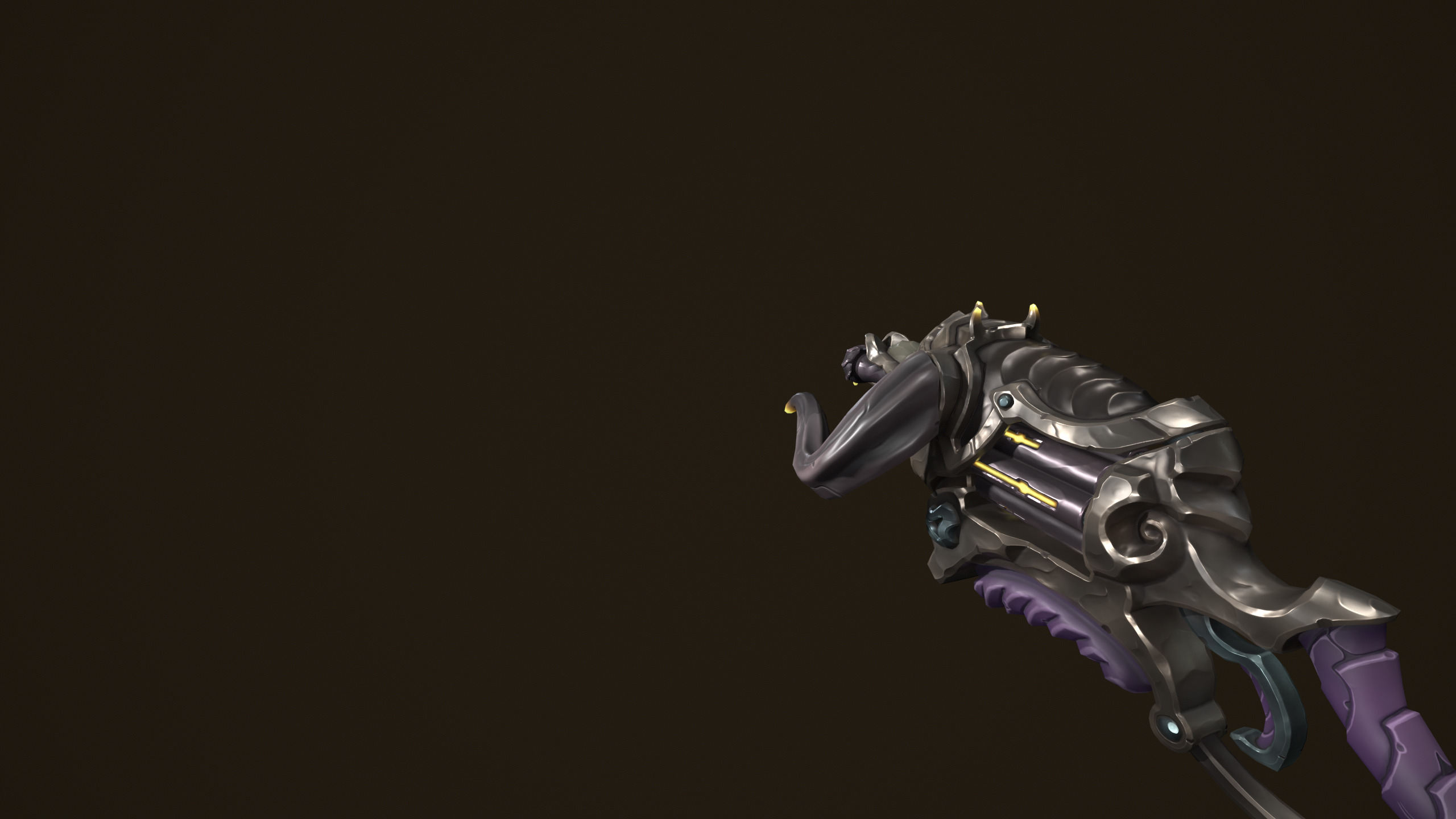 3D model Modular stylized bull rifle shotgun revolver VR / AR / low ...